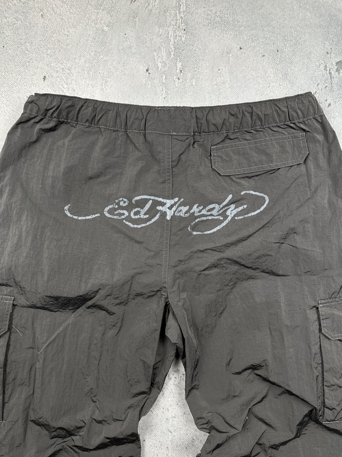 Ed Hardy Y2K Ed Hardy Urban Outfitters Nylon Dragon Cargo Pants 00s Size US 34 / EU 50 - 8 Thumbnail