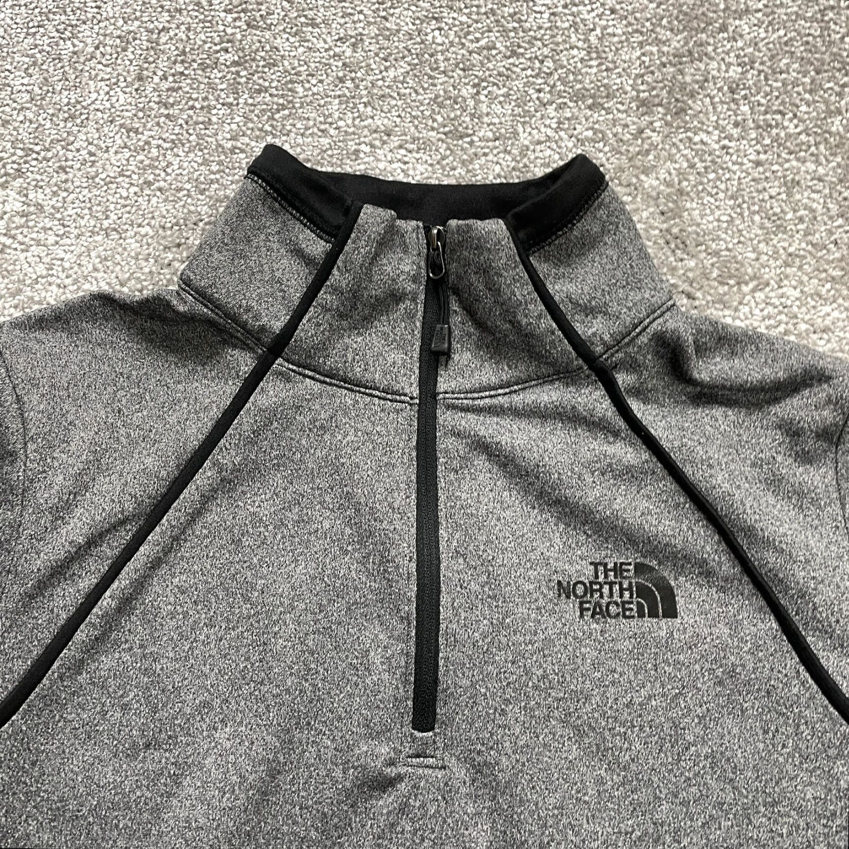 The North Face The North Face Active Jacket Women S Gray Black 1/4 Zip Mock Neck Athleisure Size S / US 4 / IT 40 - 3 Thumbnail