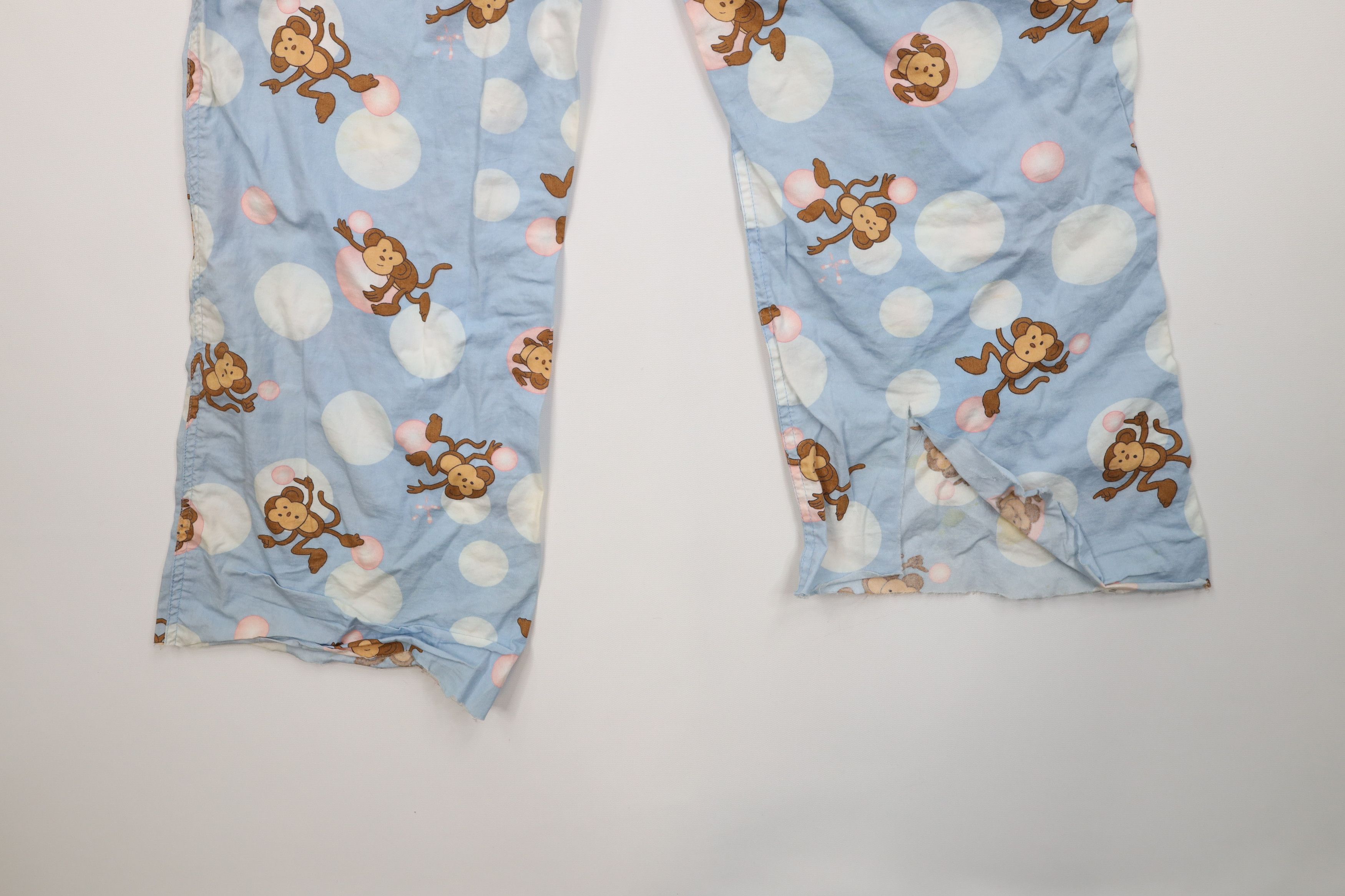 Aeropostale Vintage Y2K Aeropostale Babydoll Monkey Pajamas Pants Size 32" / US 10 / IT 46 - 14 Thumbnail