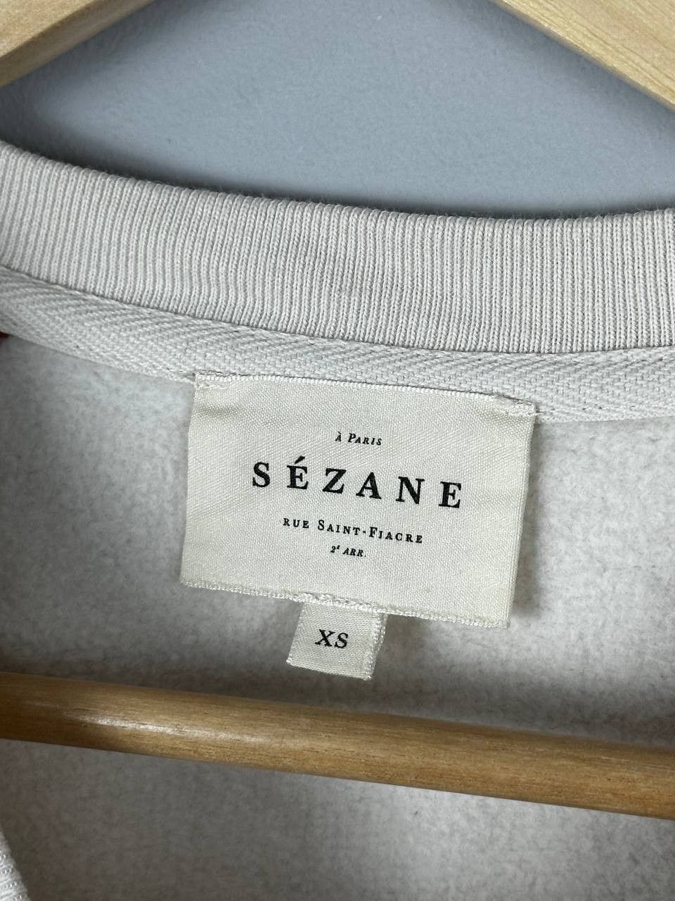 Sezane Sezane Amour Oversized Cotton Sweatshirt Size XS / US 0-2 / IT 36-38 - 7 Thumbnail