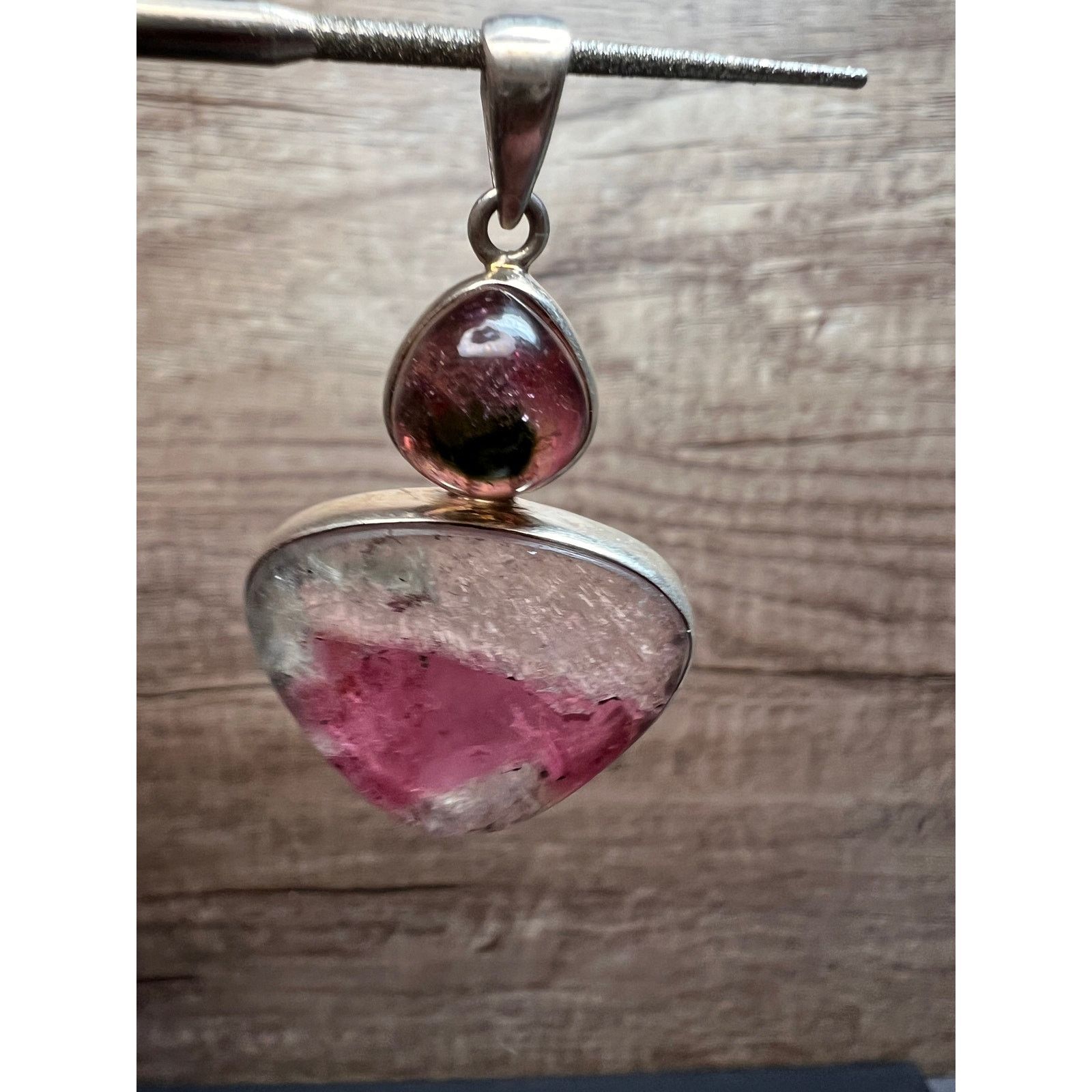 Other NEW Watermelon Tri color tourmaline 925 pendant 11.02 grams Size ONE SIZE - 13 Thumbnail