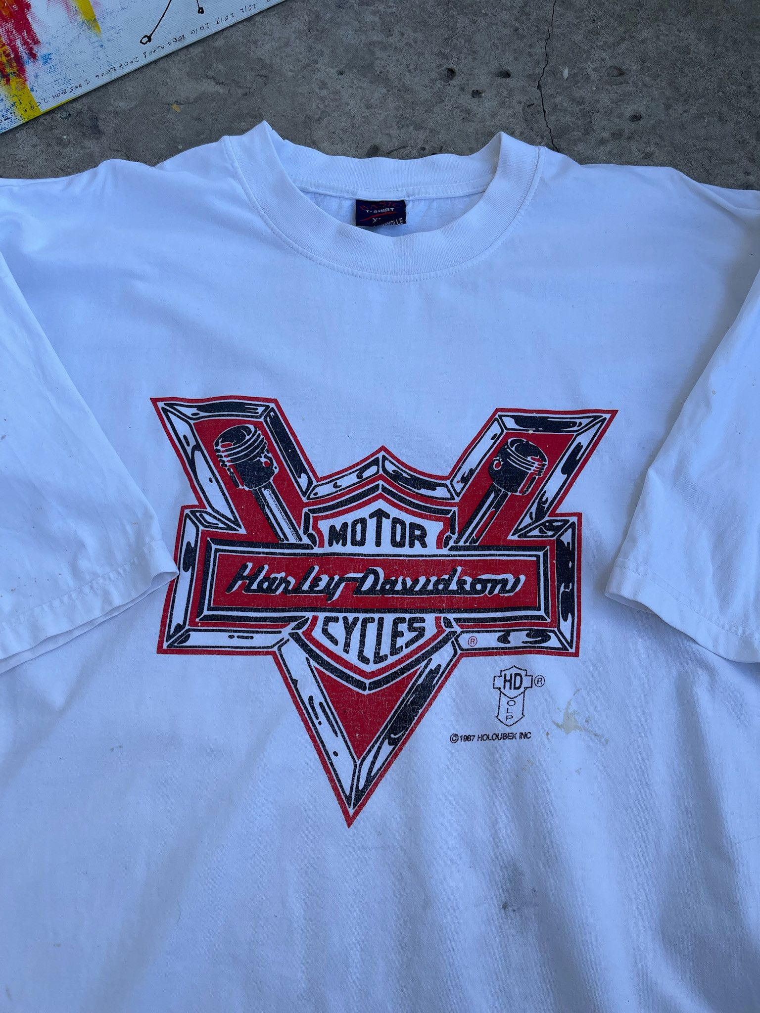 Harley Davidson vintage harley davidson grunge distressed tee Size US XXL / EU 58 / 5 - 15 Thumbnail