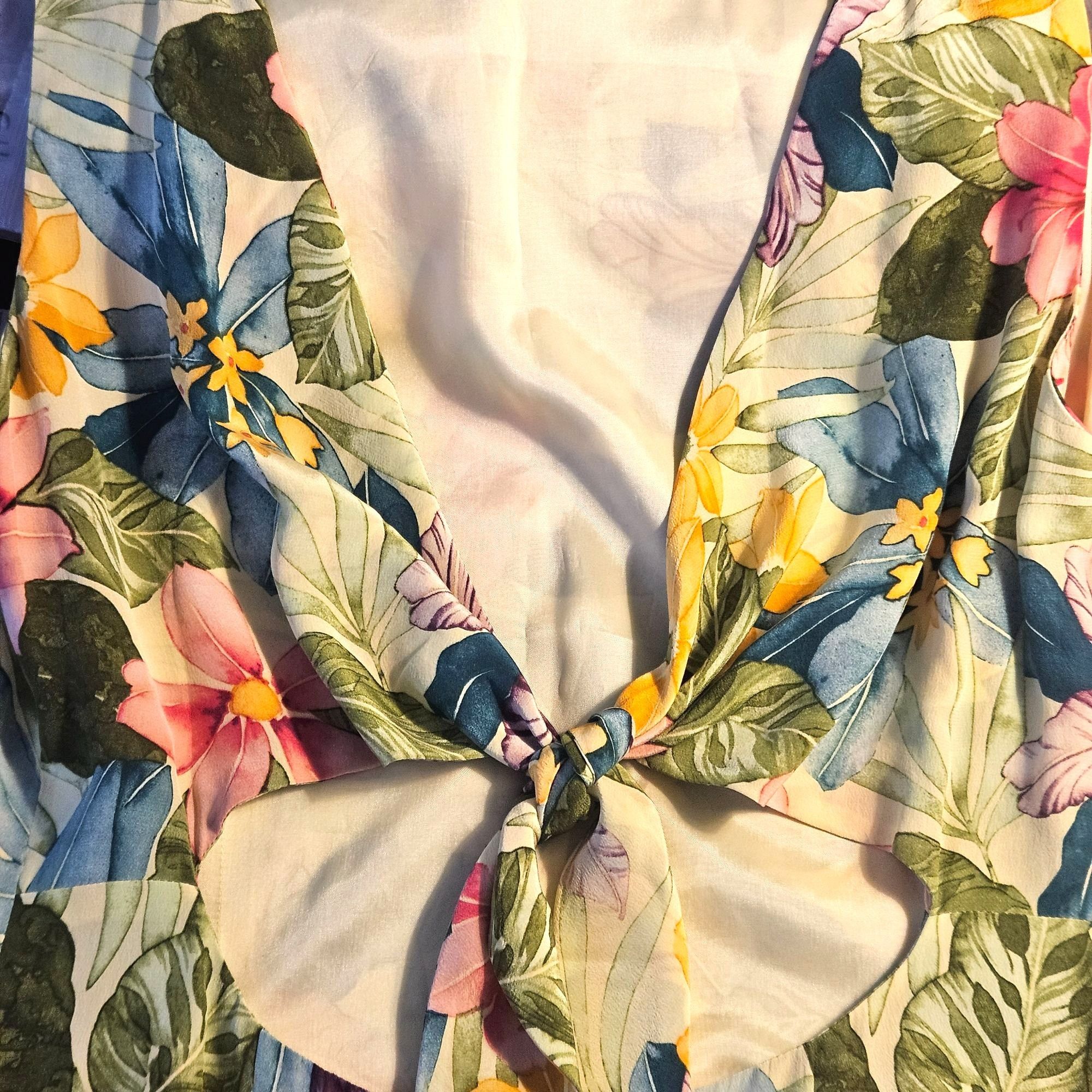 MAGGY LONDON Maggie London Woman Floral Silk Maxi Dress Size 12 Tropical Size XL / US 12-14 / IT 48-50 - 5 Thumbnail