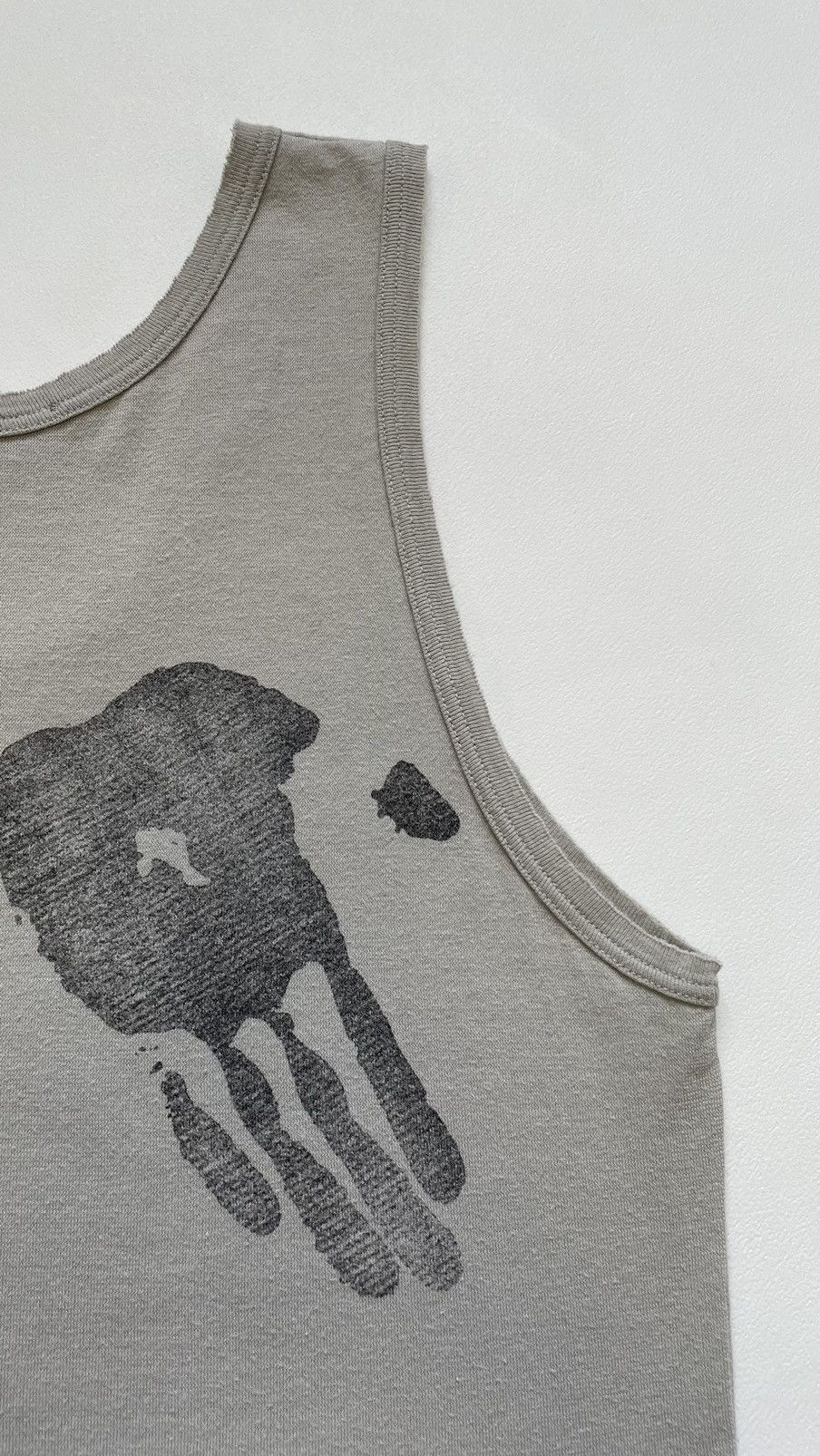 Ann Demeulemeester ‘Hand Print’ Raw Edge Cotton Vest Size M / US 6-8 / IT 42-44 - 10 Thumbnail