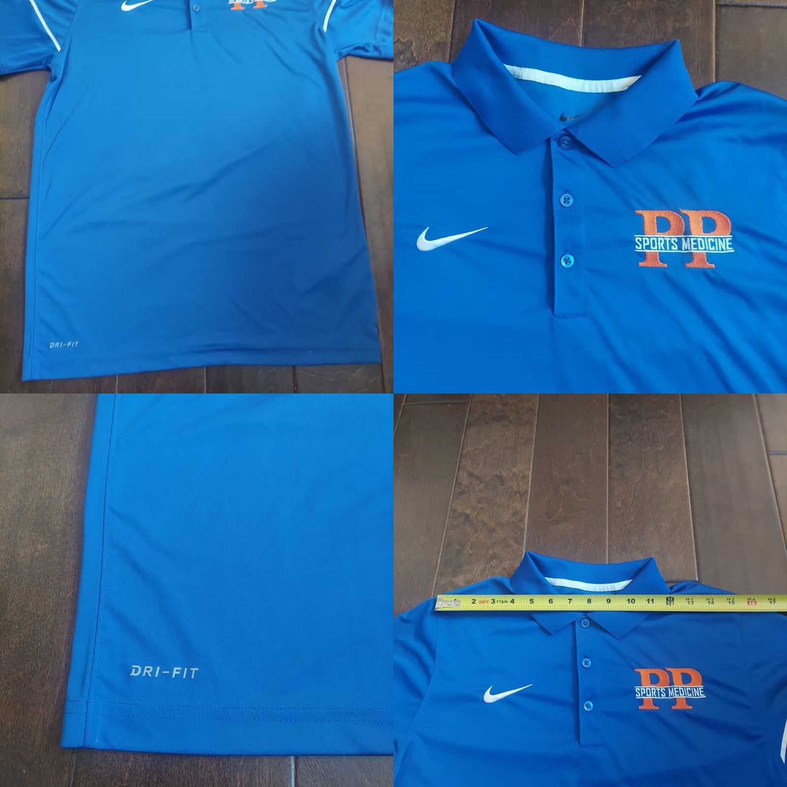 Nike Nike Dri-Fit Blue Short Sleeve Polo Shirt Mens M Sports Logo 100% Polyester” Size US M / EU 48-50 / 2 - 9 Thumbnail