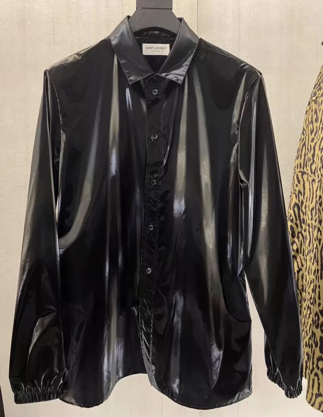 Saint Laurent Paris Saint Laurent Paris Black painted shirt Size US XS / EU 42 / 0 - 1 Thumbnail