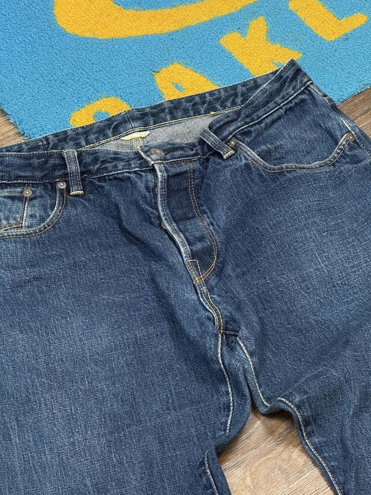 Garbstore Mens Garbstore Indigo Farm Japanese Blue Denim Selvedge Pant Size US 36 / EU 52 - 6 Thumbnail