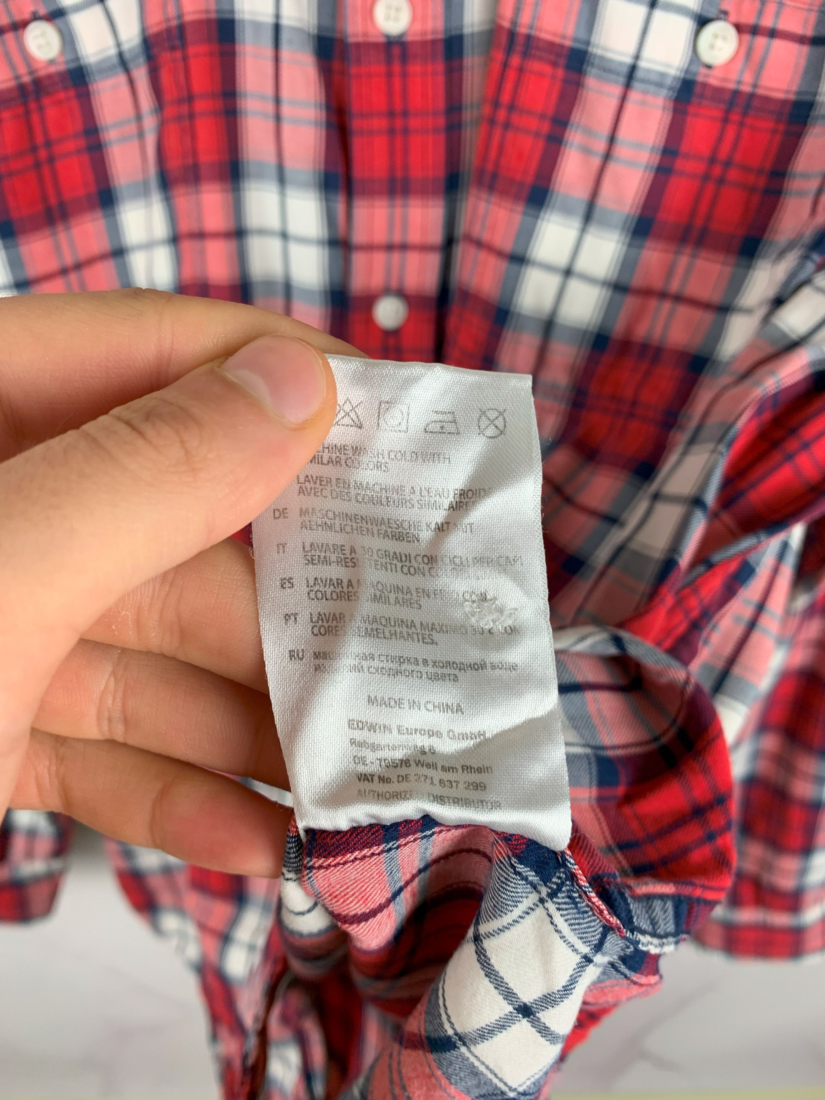 Edwin Edwin Streetwear Button Labour Shirt Checked Size XL Size US XL / EU 56 / 4 - 14 Thumbnail