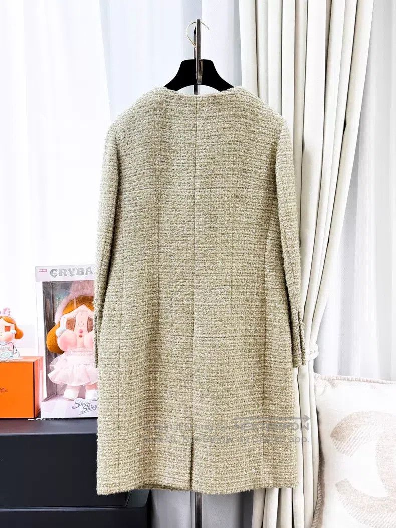 Chanel Chanel Three-dimensional soft fog circle Mahai fur tweed f Size S / US 4 / IT 40 - 3 Thumbnail