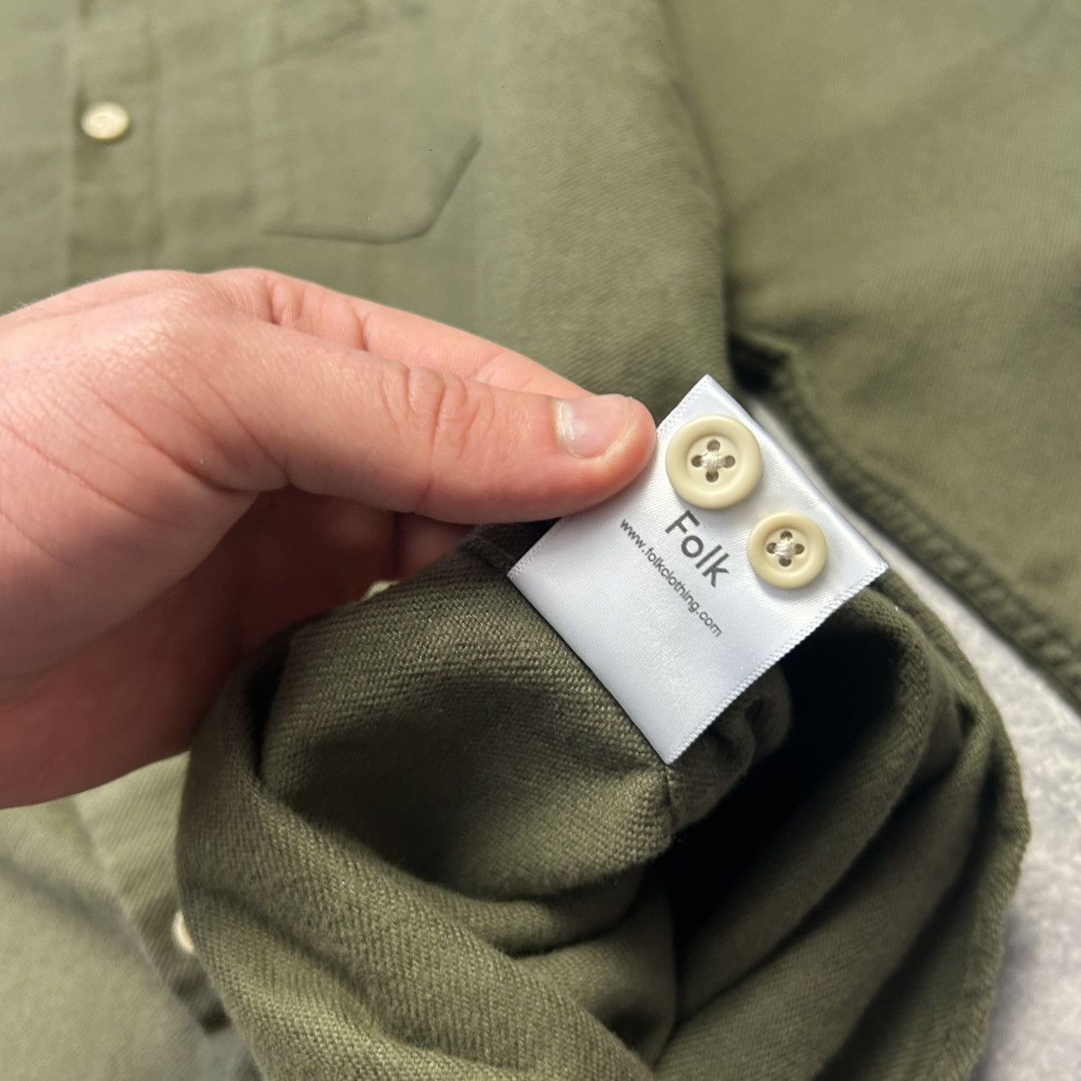 Folk Designer Folk Basic Button Streetwear oldschool shirt Size US M / EU 48-50 / 2 - 8 Thumbnail