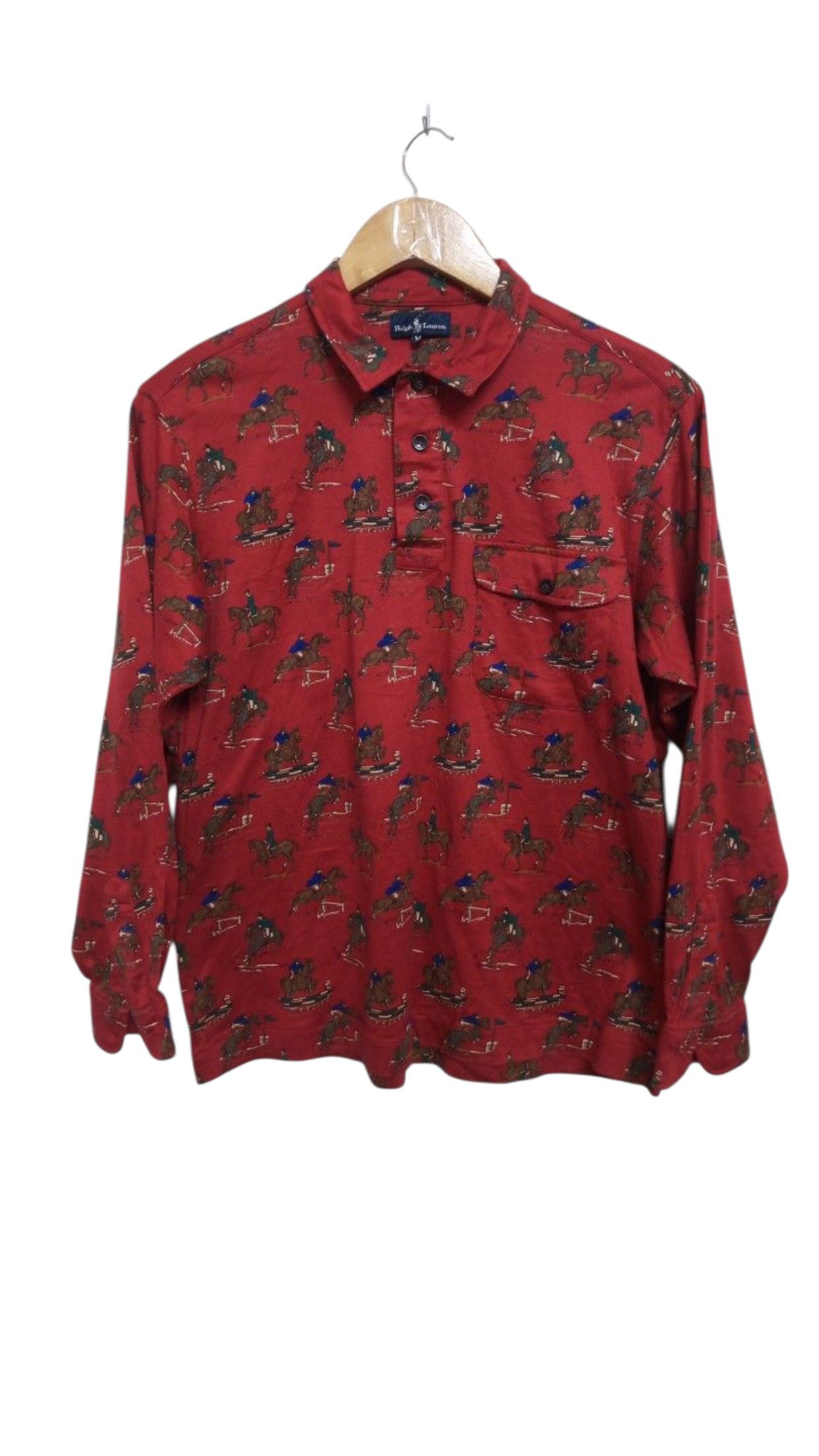 Polo Ralph Lauren Vintage Polo Ralph Lauren Full Print Horse Size US S / EU 44-46 / 1 - 1 Thumbnail