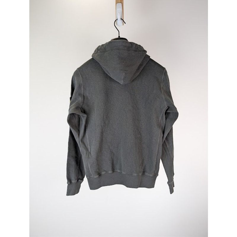 Stone Island o1rshd1 Malfile Cotton Fleece Zip Up Hoodie in Dark Grey Size US S / EU 44-46 / 1 - 9 Thumbnail