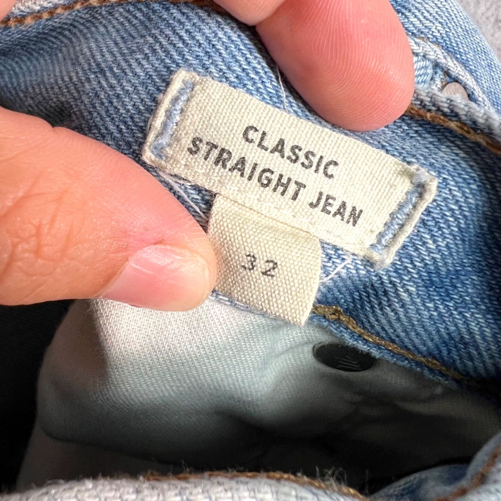 Madewell Madewell Jeans Mens Straight Blue Light Wash 32 Distressed Denim Size 32 Size US 32 / EU 48 - 4 Thumbnail