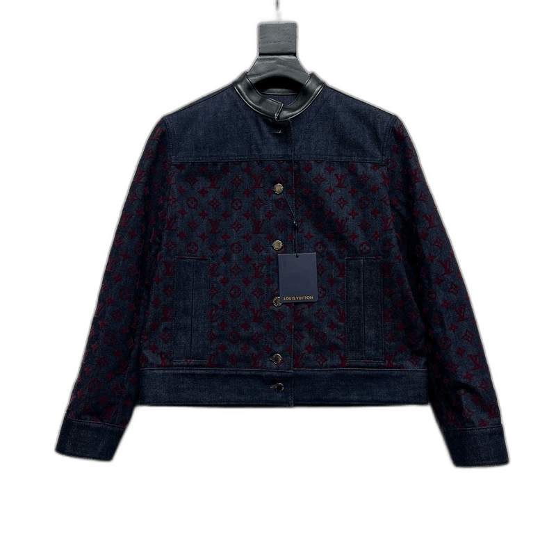 Louis Vuitton Louis Vuitton Blue Purple Denim Jacket Size S / US 4 / IT 40 - 1 Thumbnail