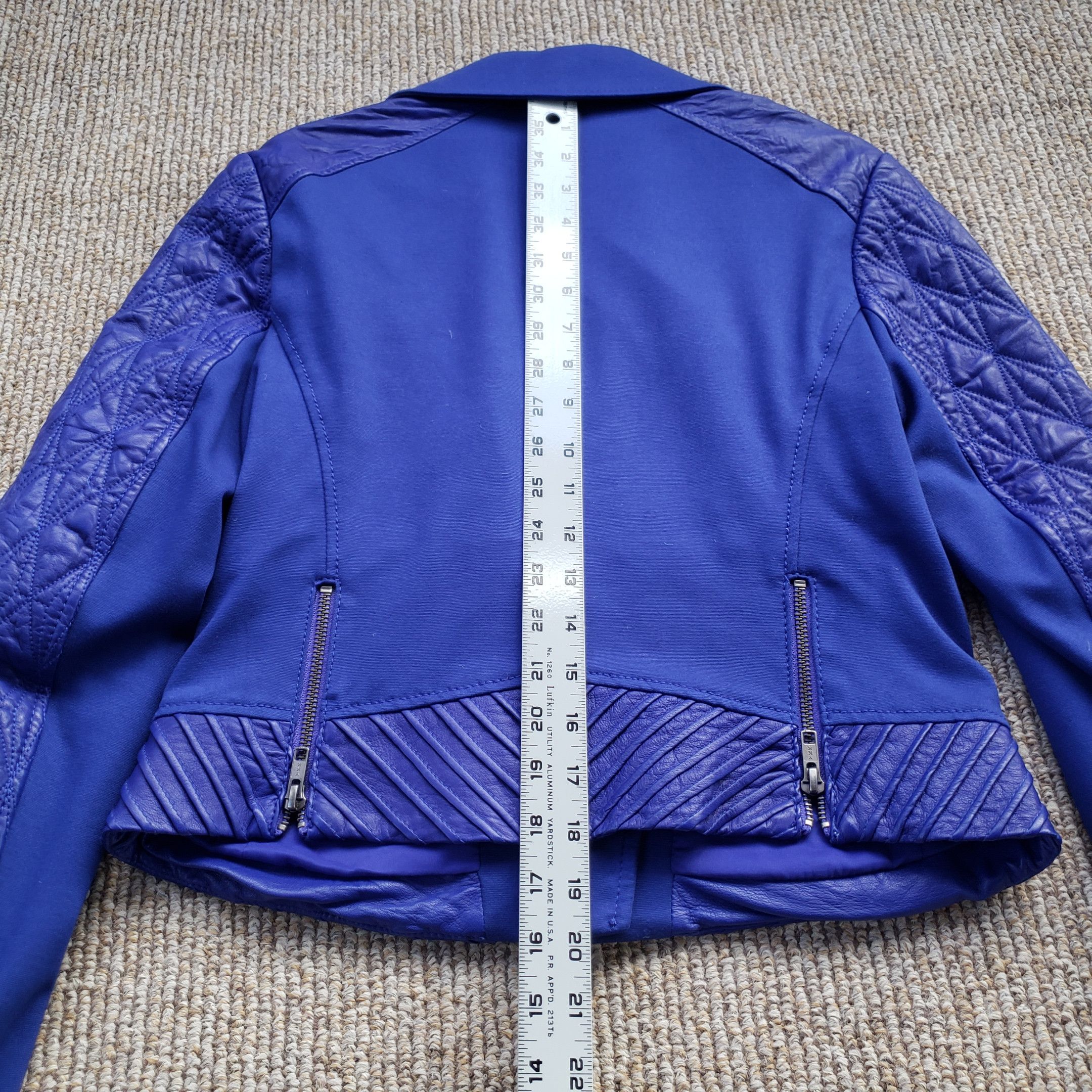 Other Catherine Malandrino Yellow Label Motorcycle Jacket Size L / US 10 / IT 46 - 11 Thumbnail