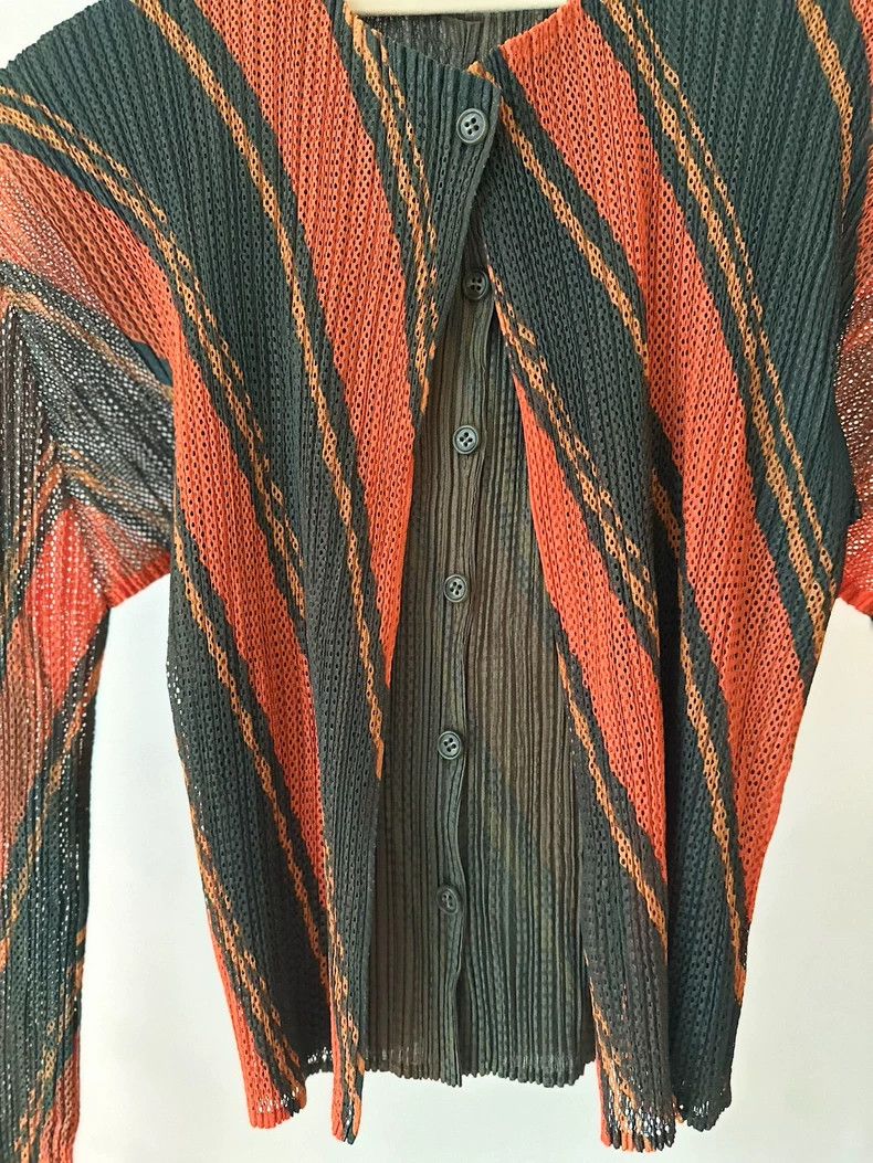 Issey Miyake Issey Miyake size:3 Black and orange double-layer contrast Size M / US 6-8 / IT 42-44 - 4 Thumbnail