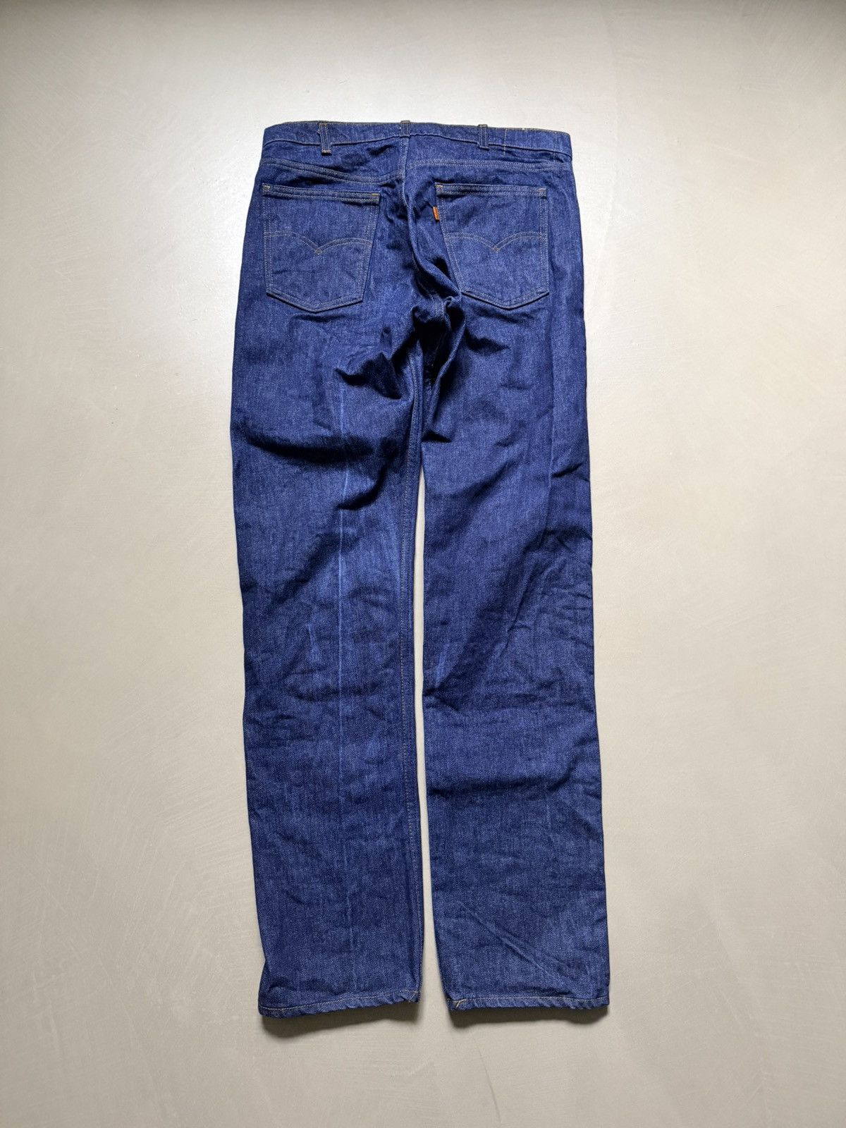 Levi's Vintage 1970s Levis orange tab raw denim jeans 36x34 Size US 36 / EU 52 - 2 Thumbnail