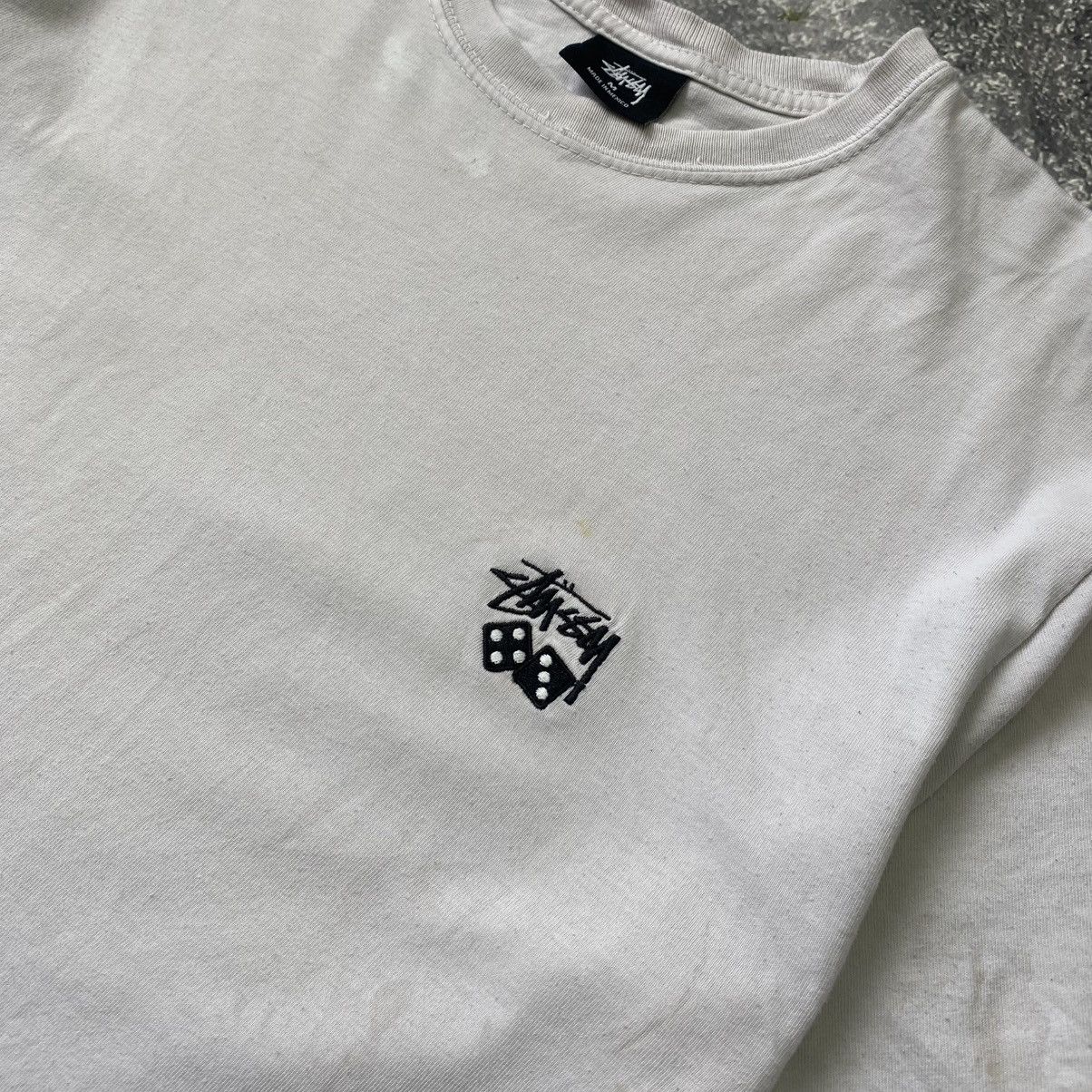 Stussy Designer Stussy Small logo y2k distressed style y2k tee Size US M / EU 48-50 / 2 - 3 Thumbnail