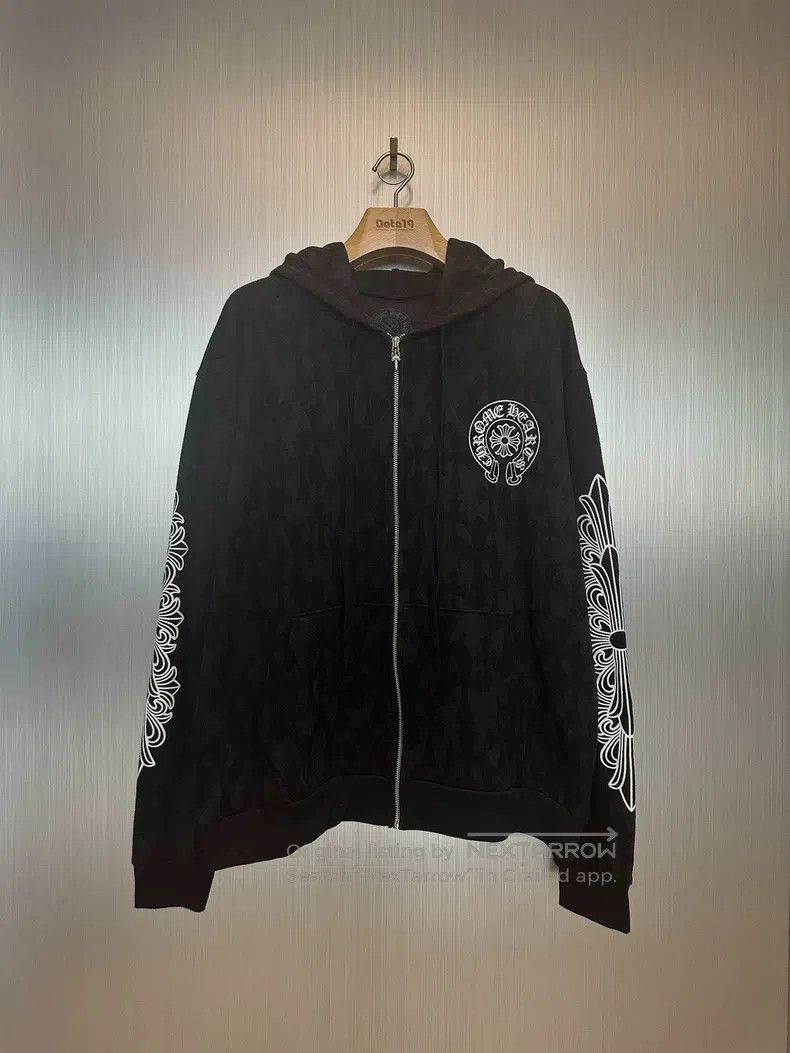 Chrome Hearts CHROME HEARTS Size XL Logo-stamped zip-up hoodie Size US XL / EU 56 / 4 - 1 Thumbnail