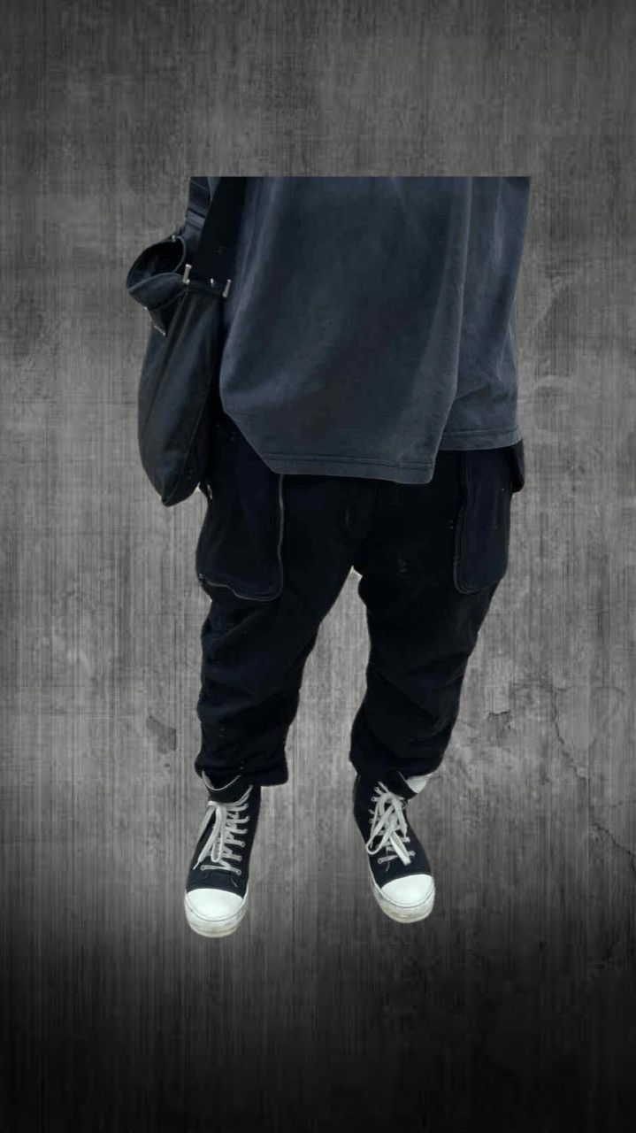If Six Was Nine Rare* Katharine Hamnett cropped Cargo LGB undercover style Size US 33 - 4 Thumbnail