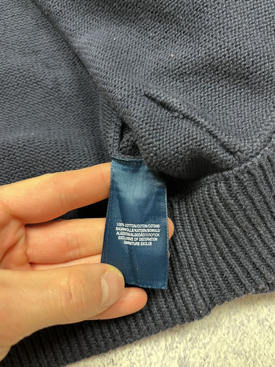 Polo Ralph Lauren × Ralph Lauren × Vintage Polo Ralph Lauren Vintage Knit Zip Up Hoodie Pony Y2K Hype Size US S / EU 44-46 / 1 - 13 Thumbnail