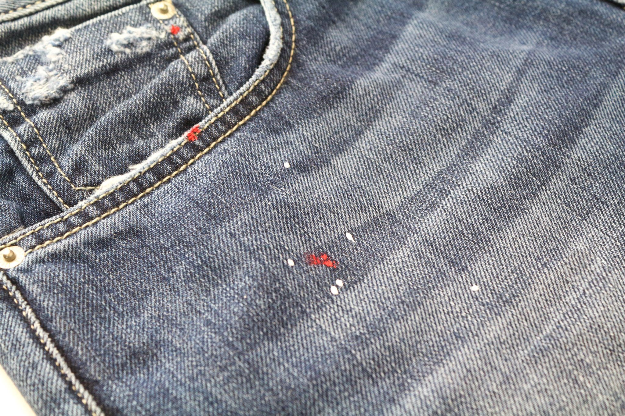 Takeshy Kurosawa TK08 W32 Blue Distressed Slim Button Jeans 75057 Size US 32 / EU 48 - 9 Thumbnail