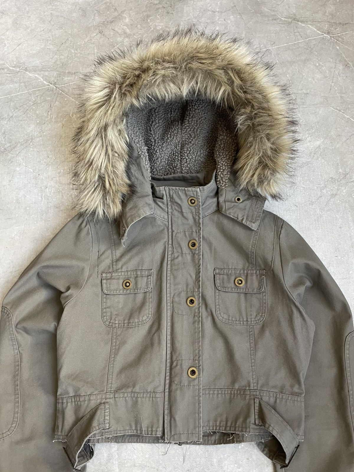 Junya Watanabe Junya Watanabe style cropped fur hood jacket y2k Size US M / EU 48-50 / 2 - 3 Thumbnail