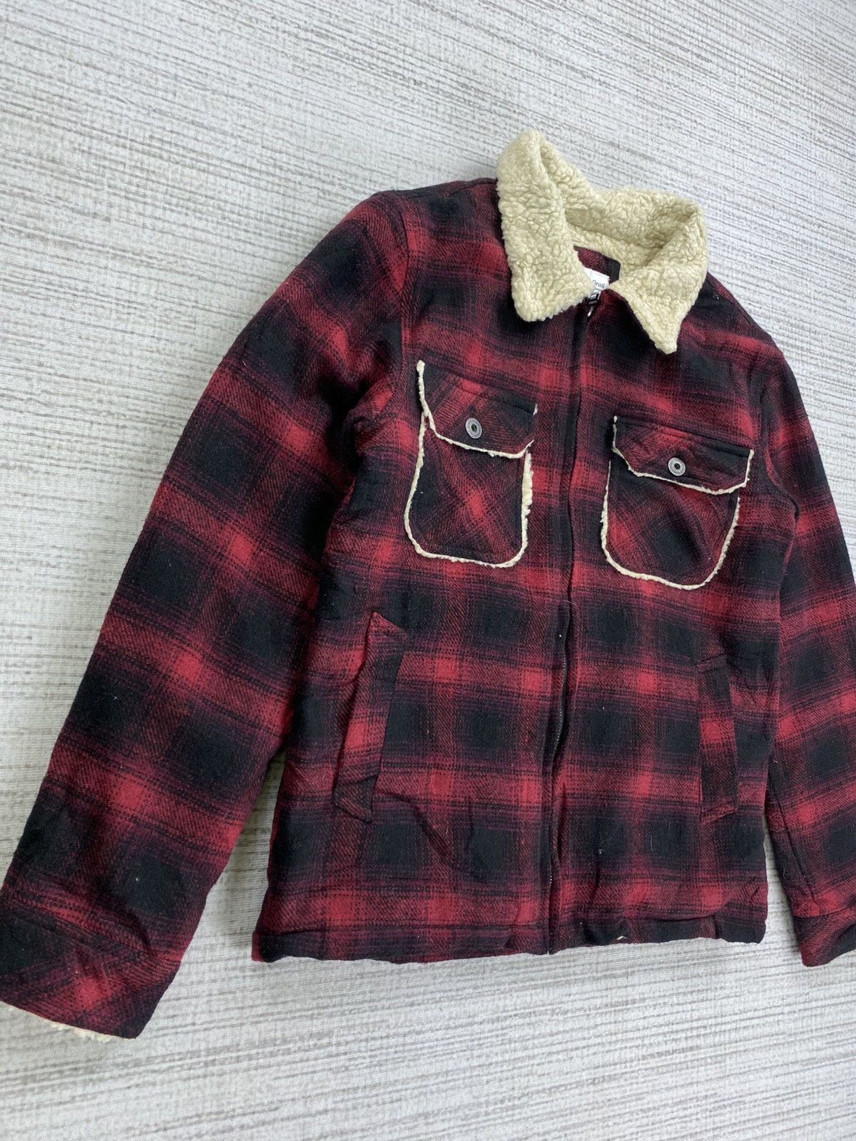 Vintage Vintage Growth By Grail Lined Sherpa Wool Flannel Jacket Size US M / EU 48-50 / 2 - 3 Thumbnail