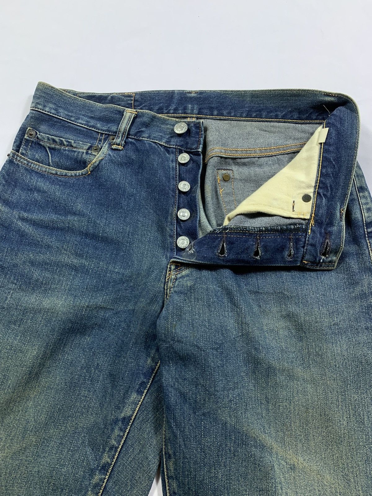 Blue Blue Japan BLUE BLUE JAPAN DENIM SELVEDGE SHORT Size US 30 / EU 46 - 3 Thumbnail