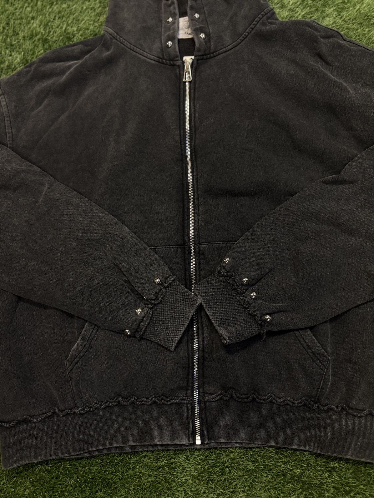 Saint Vanity Saint Vanity Zip Up Hoodie Black Zip Up Studded Size Large Size US L / EU 52-54 / 3 - 3 Thumbnail