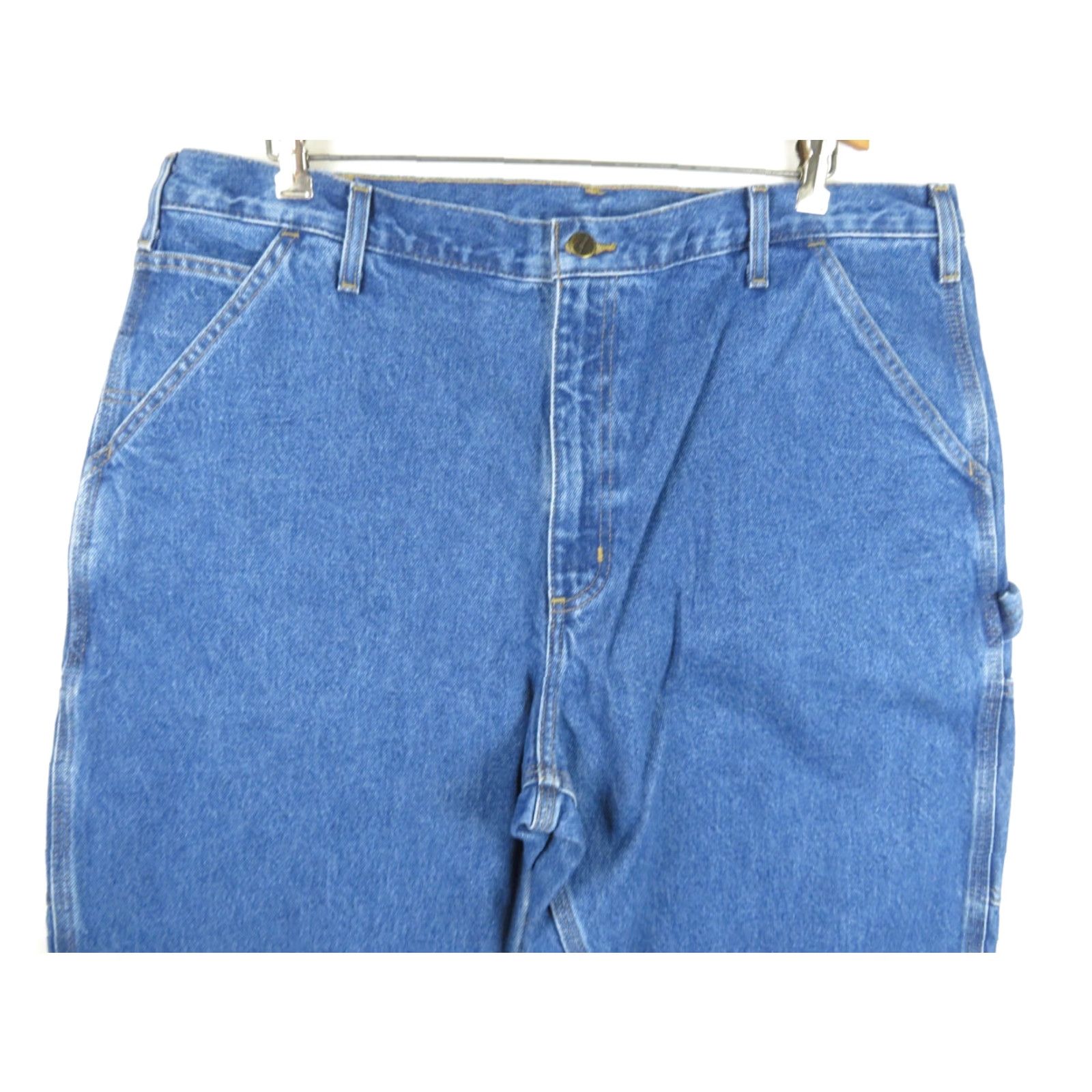 Carhartt Carhartt Jeans 40X34 Denim Relaxed Fit Carhartt Jeans 40X34 Blue Mens Regular 40 Waist Inseam 34 Denim Dungaree Cargo Carpenter Work Pants Used Size US 40 / EU 56 - 4 Thumbnail