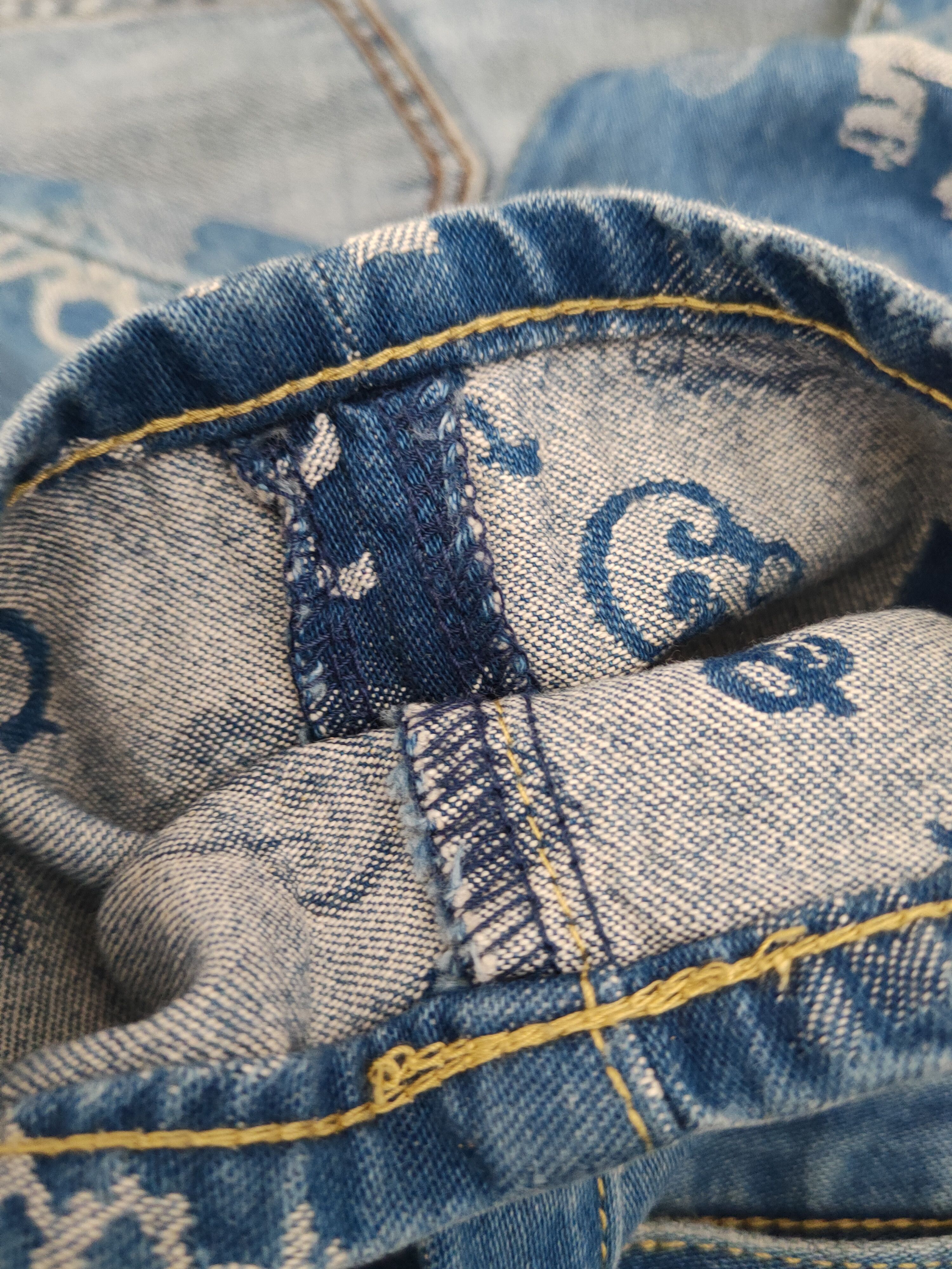 Frapbois DL Frapbois skull vintage Blue Ripped denim Jeans #W1872 Size US 30 / EU 46 - 12 Thumbnail