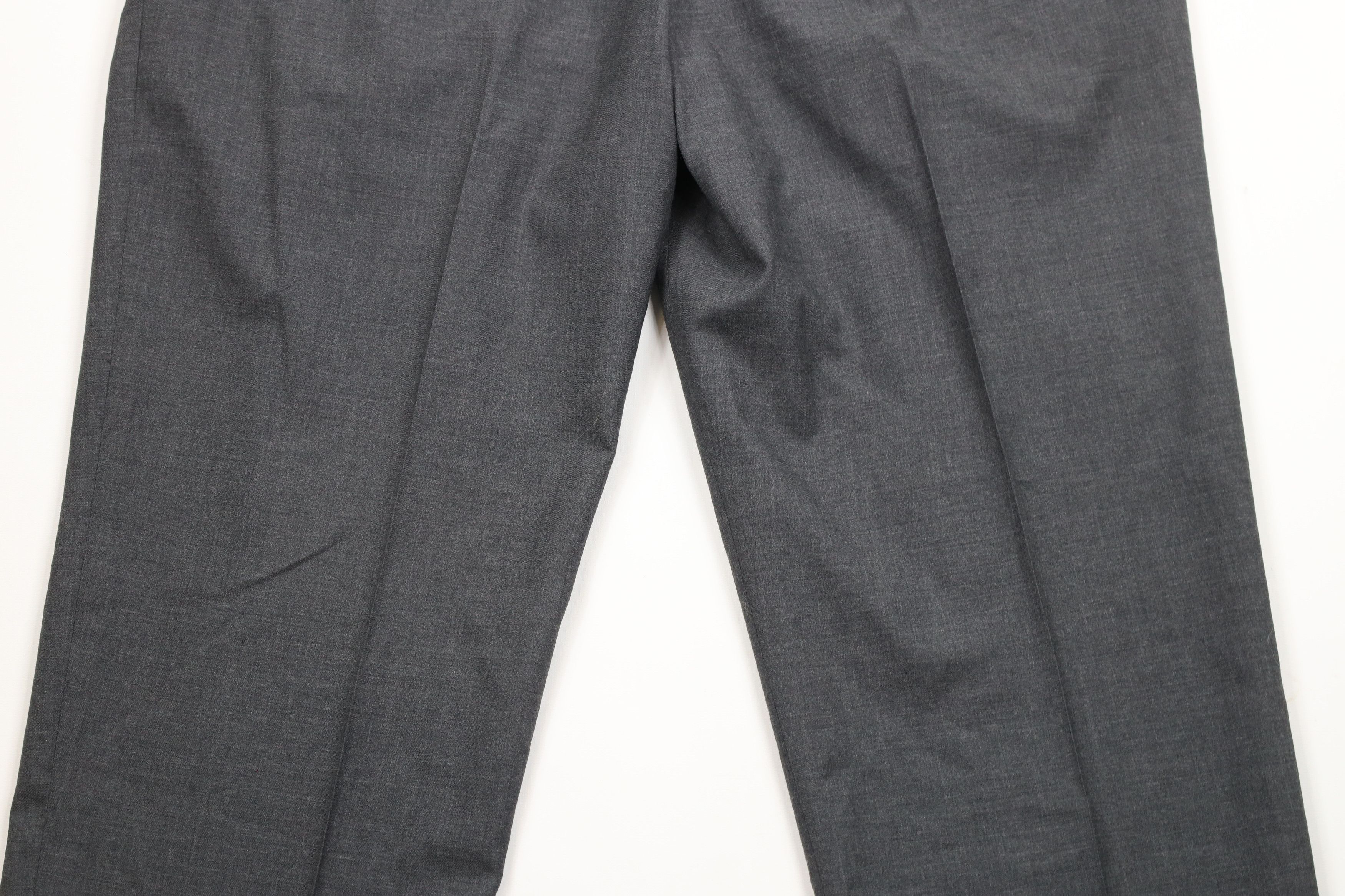 Lands' End × Vintage Deadstock Vintage 90s Lands End Wool Wide Leg Chino Pants Size US 36 / EU 52 - 10 Thumbnail