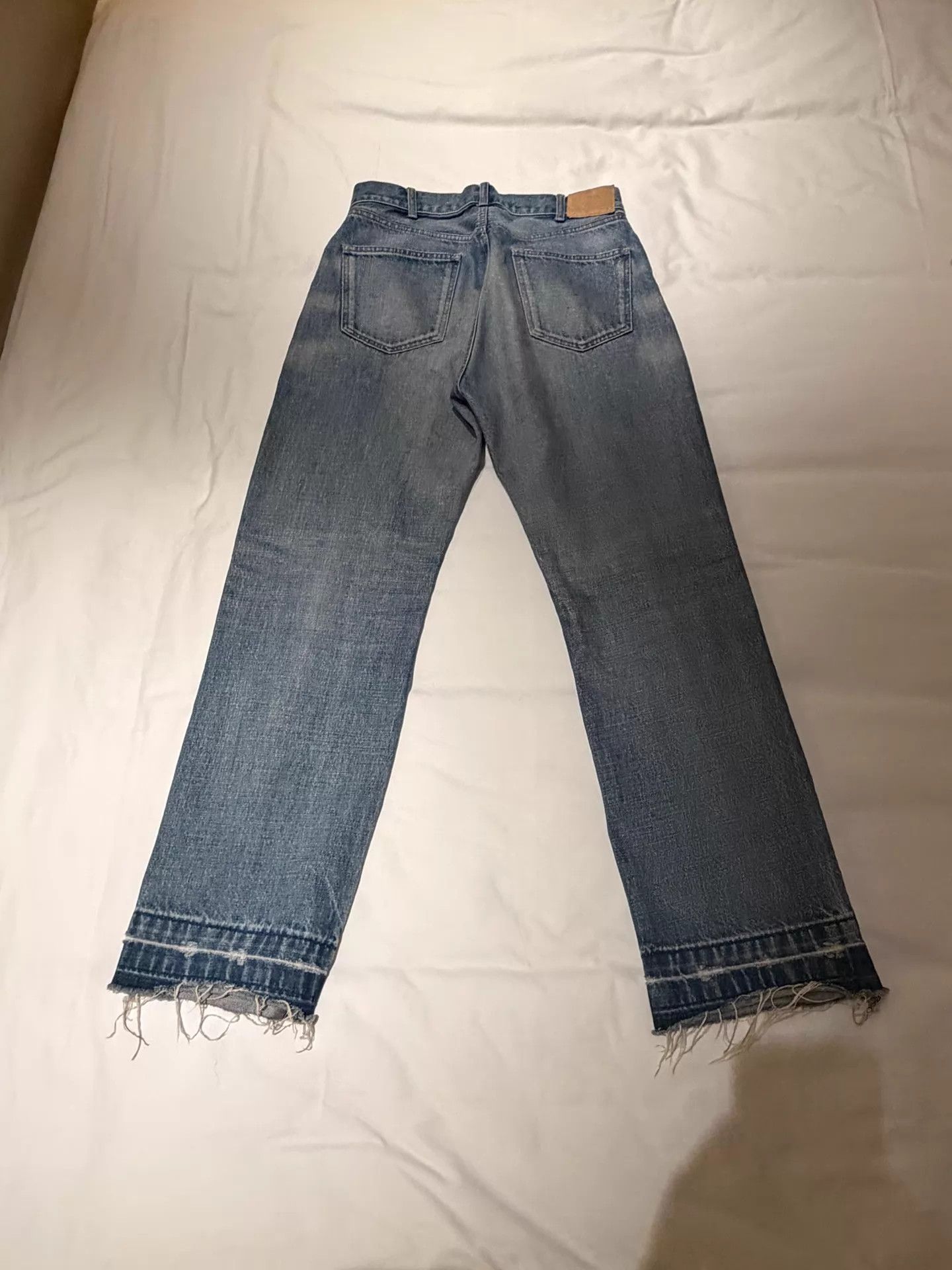 Celine Celine 22FW Wesley Tassel Hem Straight Denim Jeans Size 29 Size 29" - 8 Thumbnail