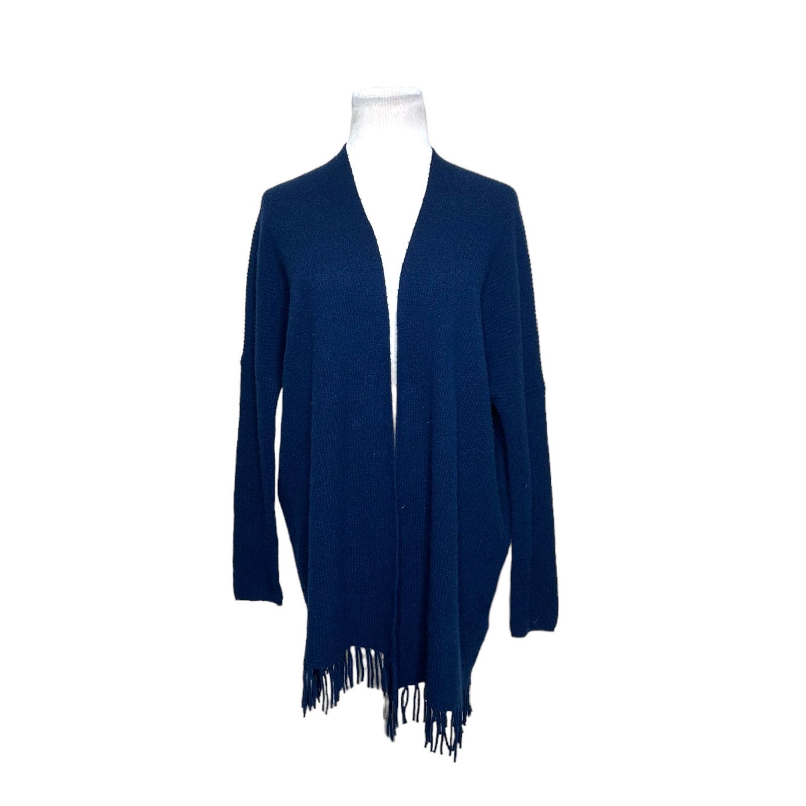 Joie Joie blue cashmere long sleeves fringe hem cardigan size XXS Size XXS / US 00 / IT 34 - 7 Thumbnail