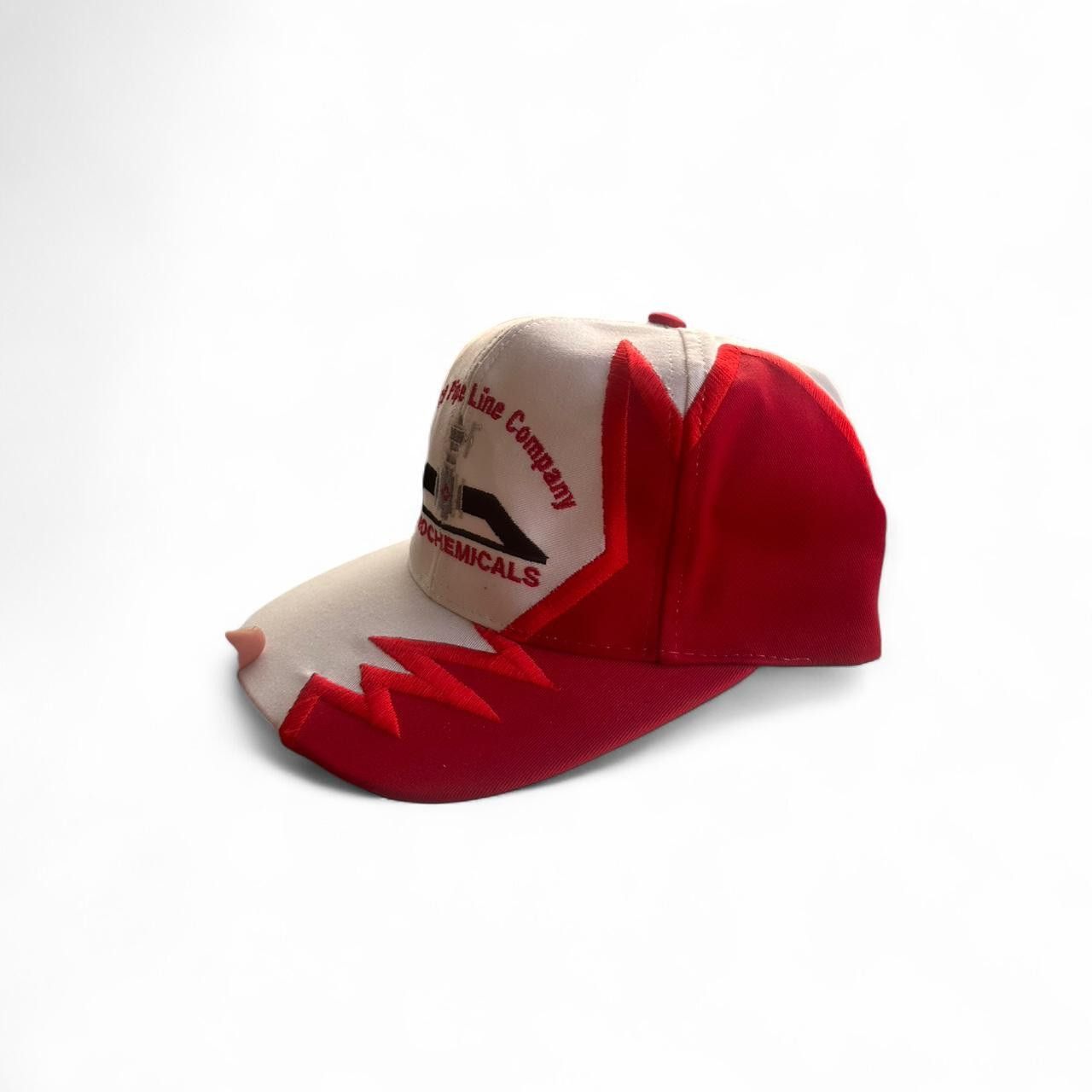 Vintage Vintage 80s Arco SHARKTOOTH hat white and red RARE VTG SHARK Size ONE SIZE - 3 Thumbnail