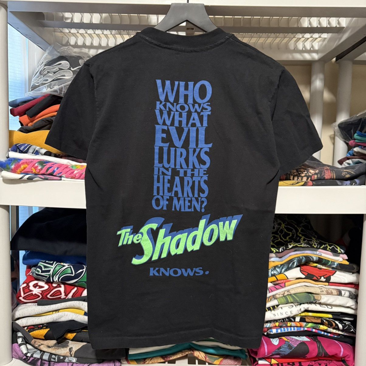 Vintage Vintage The Shadow Knows 1994 Shirt Glow In Dark movie promo Size US S / EU 44-46 / 1 - 2 Thumbnail
