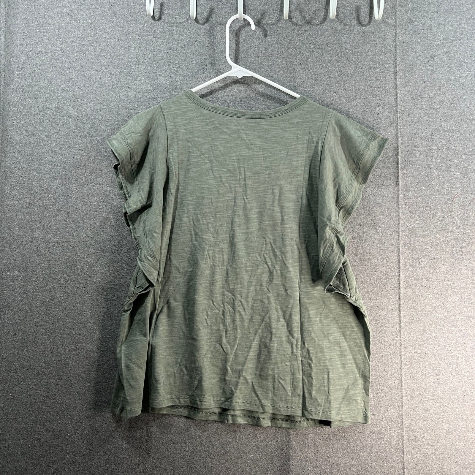 Other Candace Cameron Bure Breezy Cotton Flutter-Sleeve Top Size M / US 6-8 / IT 42-44 - 2 Thumbnail