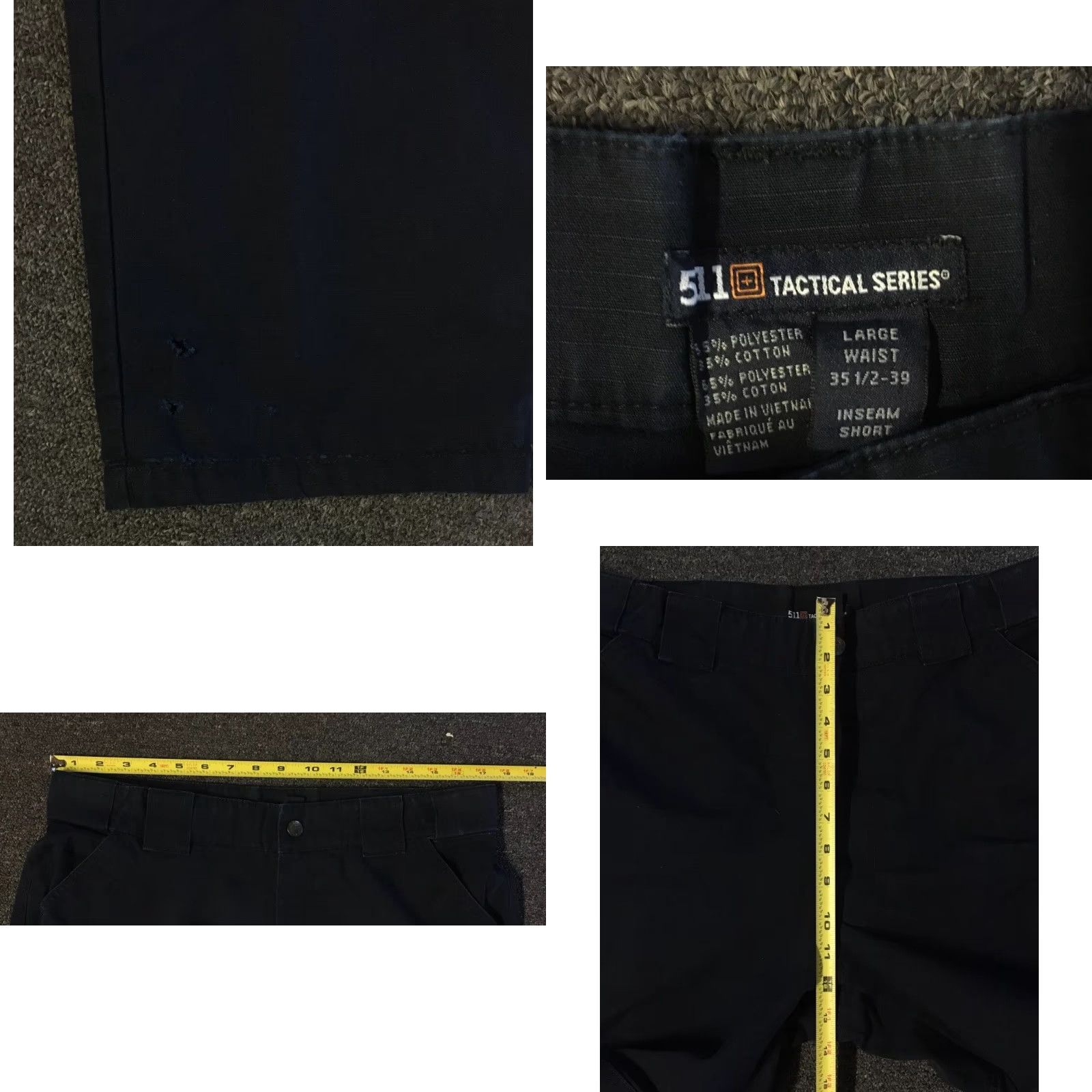 Vintage Vtg Work 511 Cargo Pants Shirt Mens L Navy Blue 90s Grunge Skater Distressed Baggy Vintage 511 Distressed Cargo Pants Large Short 90s Y2K Size US 33 - 8 Thumbnail
