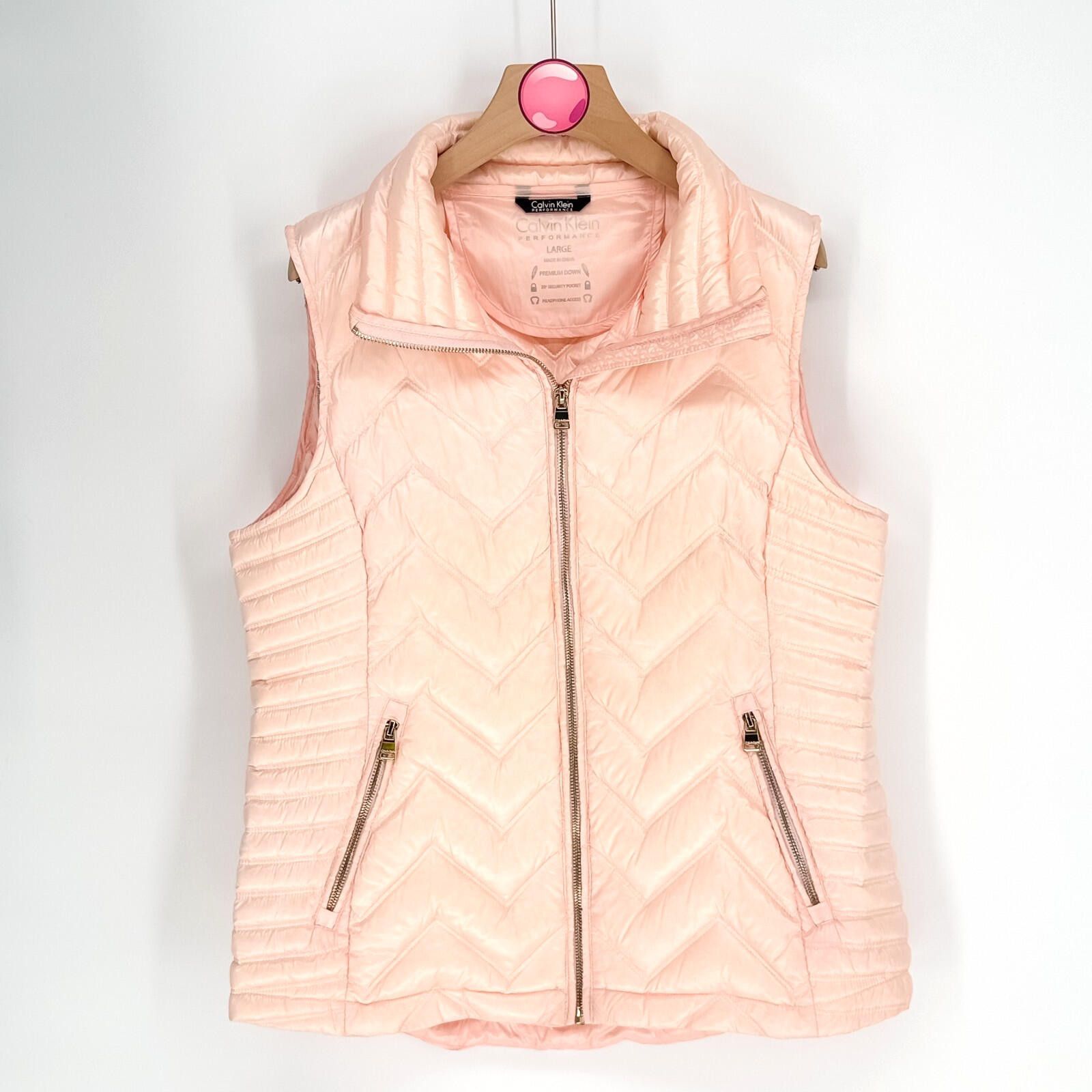 Calvin Klein Calvin Klein Puffer Vest Pink Down Lightweight Womens Large Size L / US 10 / IT 46 - 1 Thumbnail