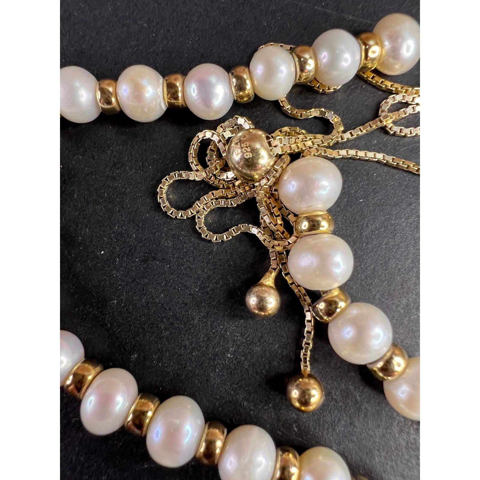 Other Cultured pearl and gold over 925 bolo necklace Size ONE SIZE - 7 Thumbnail