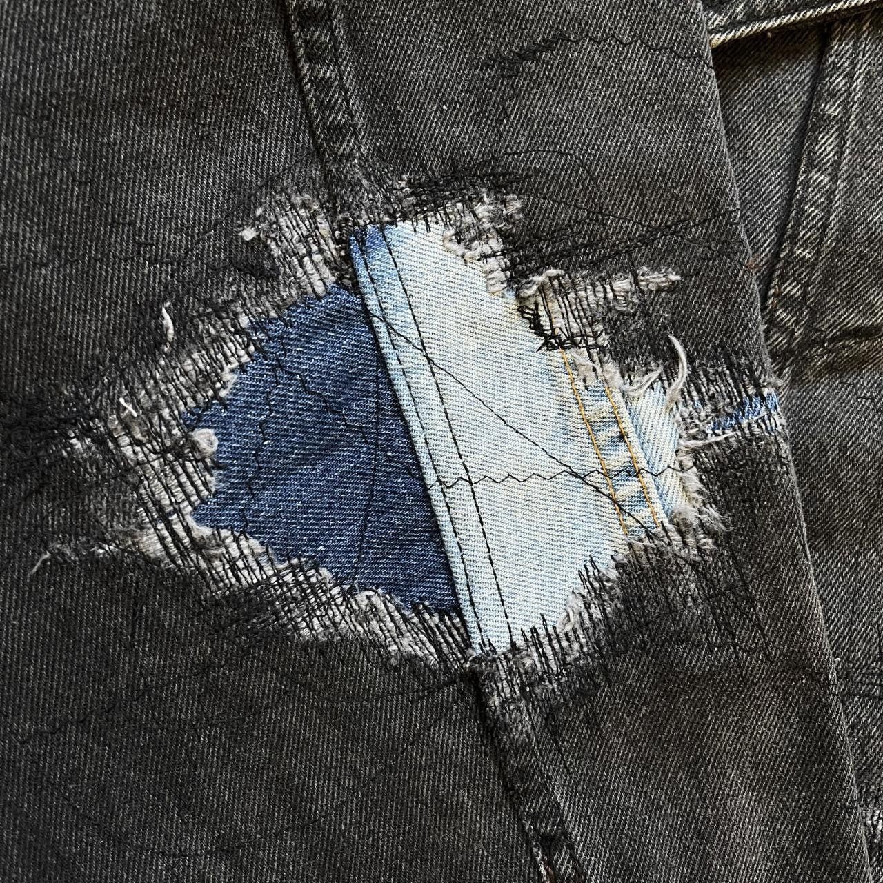 Kapital × Kapital Kountry × Levi's Japanese Boro Sashiko Denim Jacket Size US XL / EU 56 / 4 - 6 Thumbnail