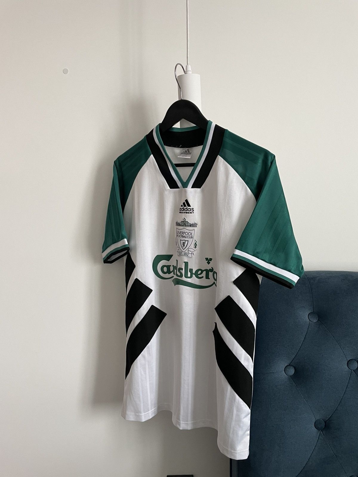 Adidas Vintage Adidas Liverpool 1993/1995 Away Jersey #23 Fowler Size US M / EU 48-50 / 2 - 3 Thumbnail