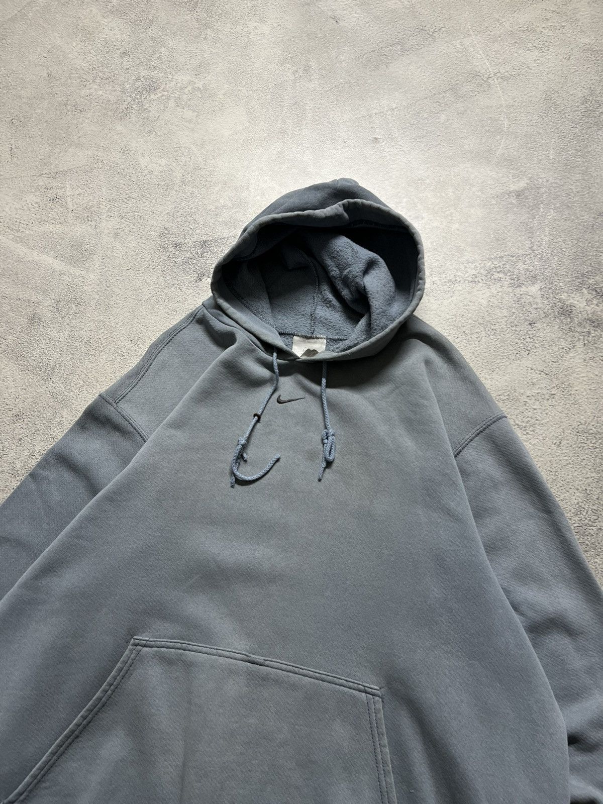 Vintage Y2K Faded Nike Drill Center Swoosh Hoodie Travis Style 90’s Size US L / EU 52-54 / 3 - 4 Thumbnail