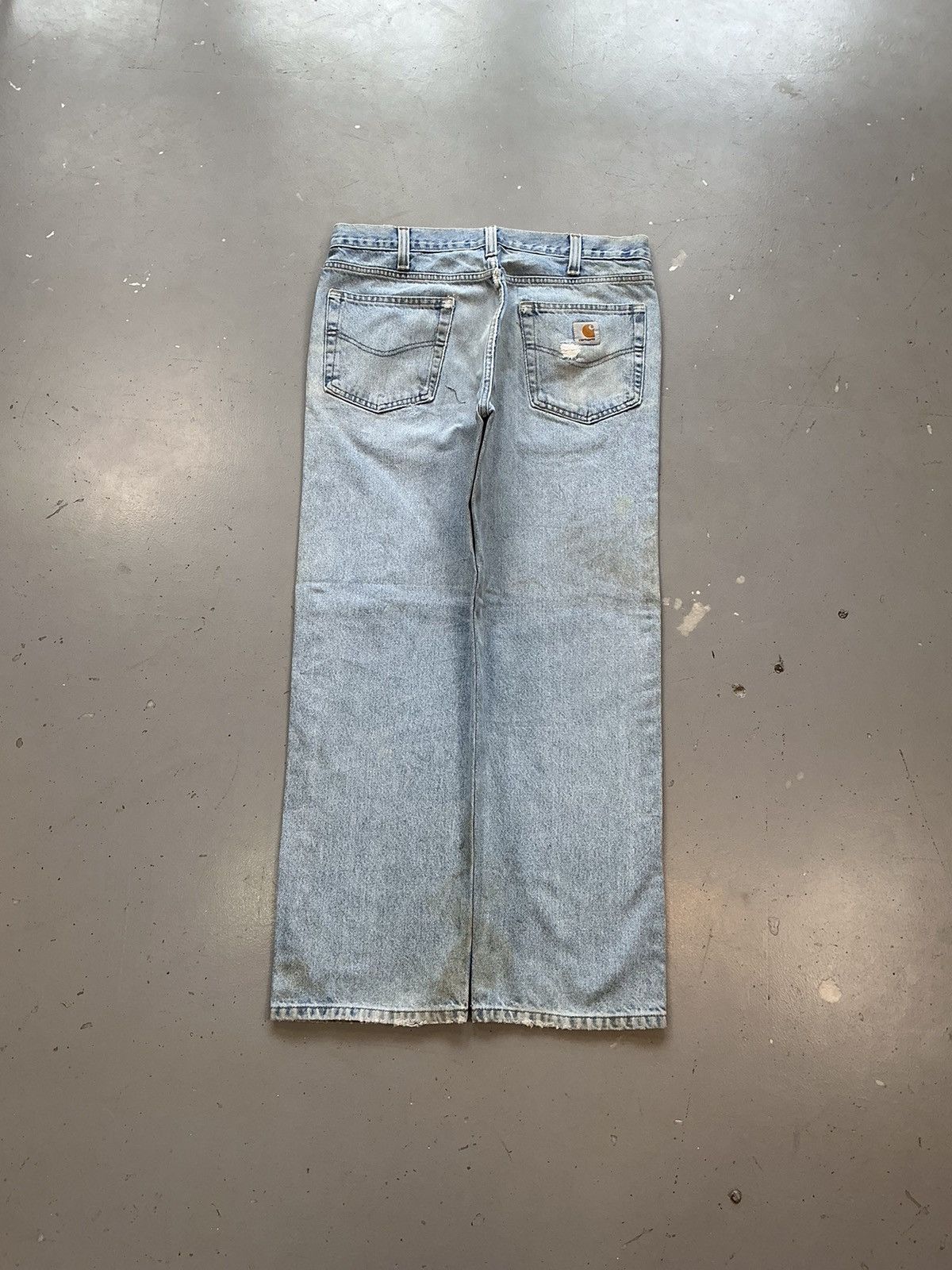 Carhartt × Vintage Vintage Carhartt b480 LYB distressed denim pant Size US 34 / EU 50 - 2 Thumbnail