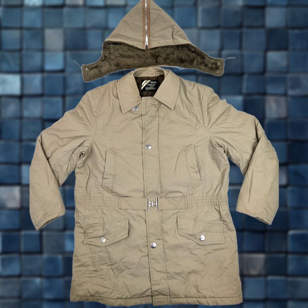 Sears VINTAGE Sears Coat Parka Mens XL Khaki Faux Fur Detachable Hood Belted Roebuck Coat Size US XL / EU 56 / 4 - 1 Thumbnail