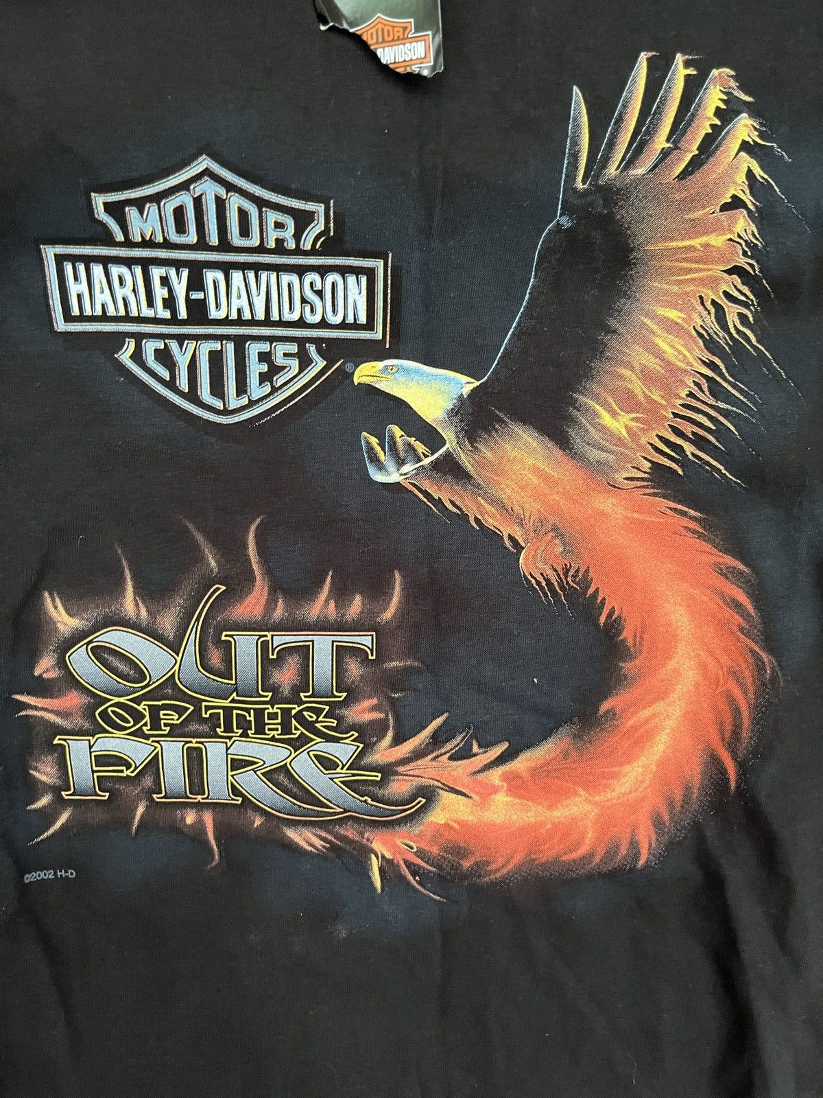 Harley Davidson Vintage 2002 Harley Davidson ‘out of fire’ Tee Size US XL / EU 56 / 4 - 6 Thumbnail