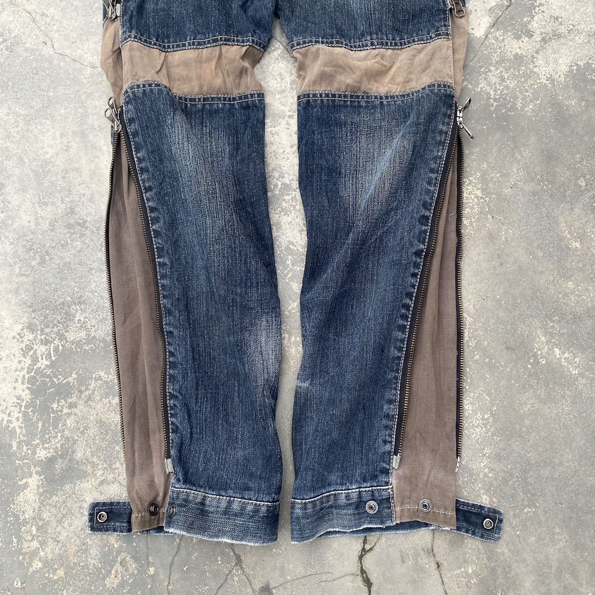 If Six Was Nine PPFM Seditionaries Adjustable Zipper Jeans Size US 31 - 6 Thumbnail