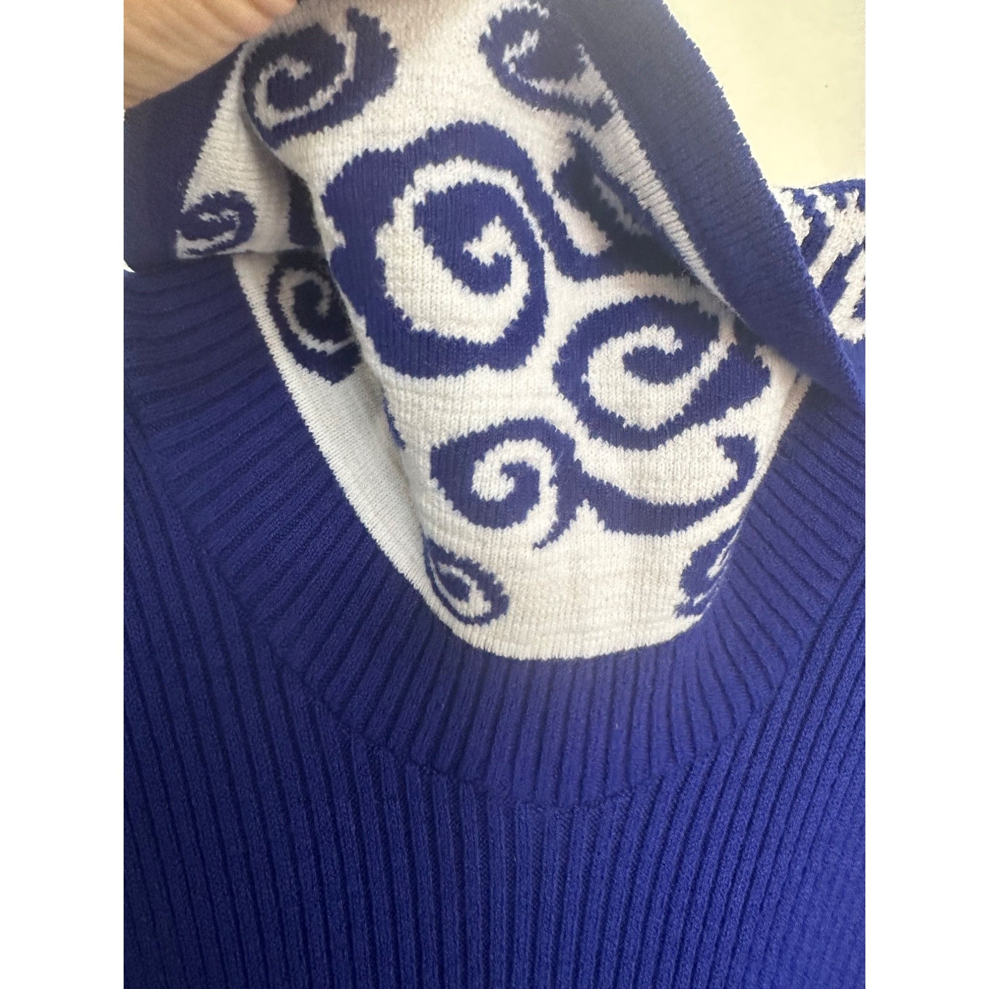 Other Size S Women's Long Sleeve Waffle Knit crochet A Line floral Size S / US 4 / IT 40 - 8 Thumbnail