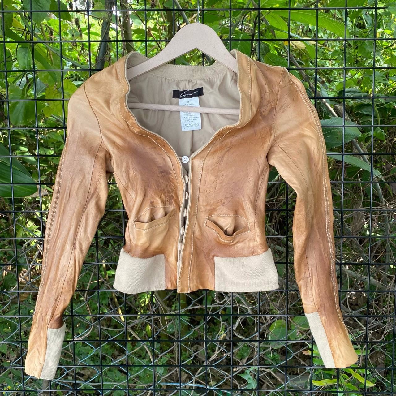 Japanese Brand Vintage Leather Jacket Size XXS / US 00 / IT 34 - 2 Thumbnail